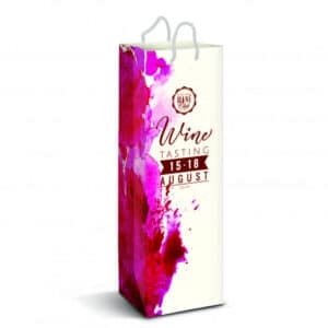 Laminated Paper Wine Bag – Full Colour