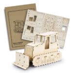 BRANDCRAFT Bulldozer Wooden Model