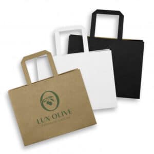 Medium Flat Handle Paper Bag Landscape