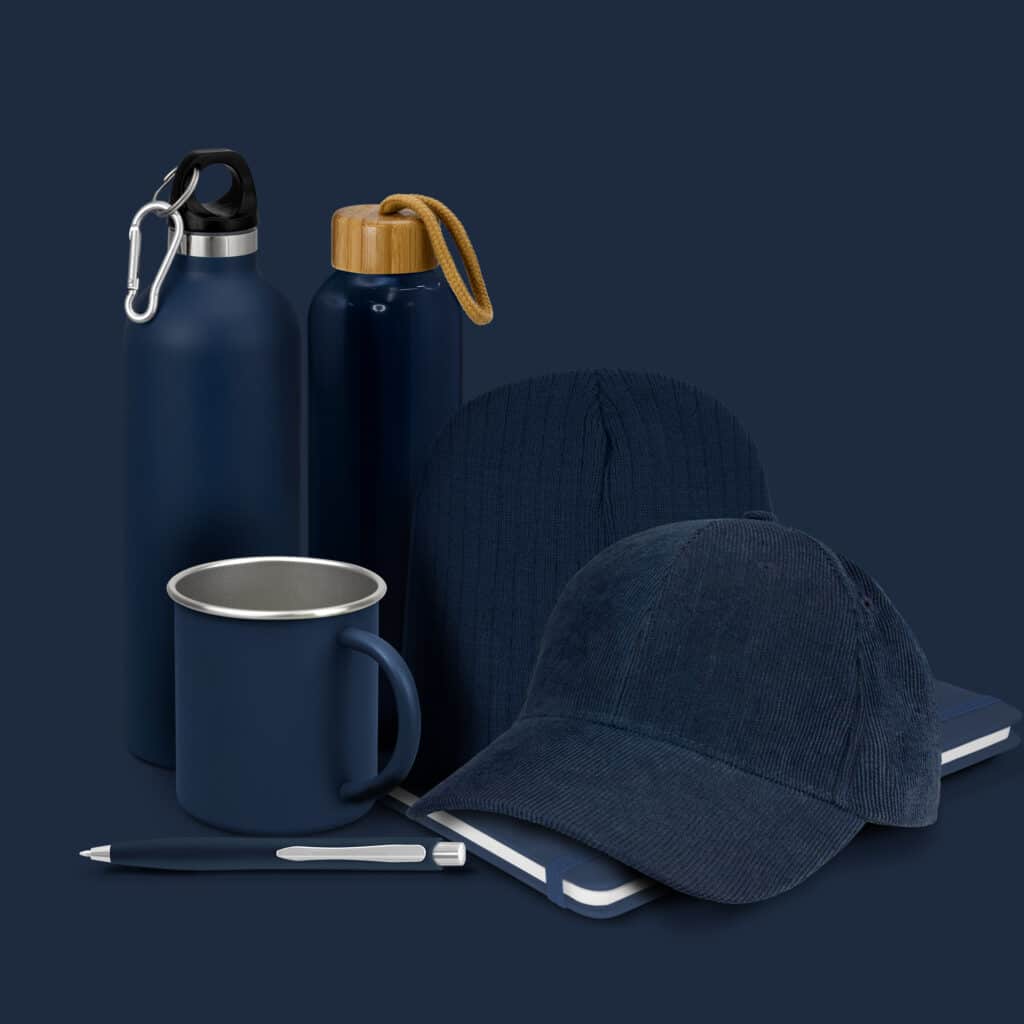 promo products in blue
