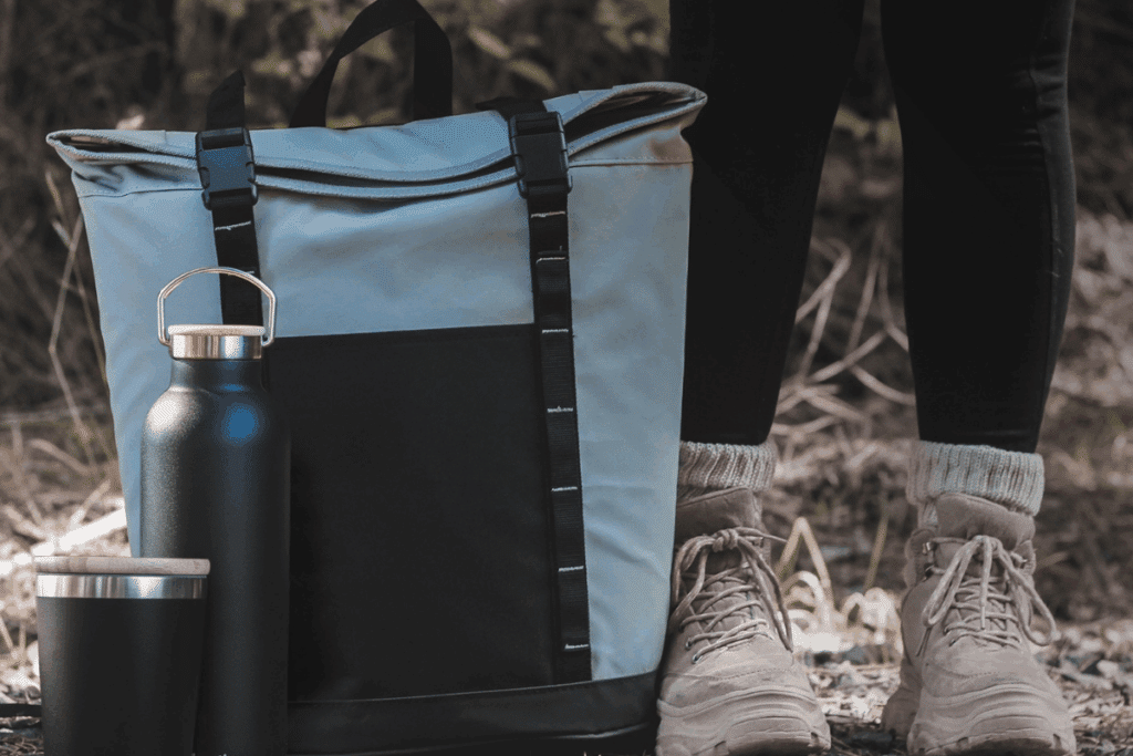 custom branded bag and drinkware