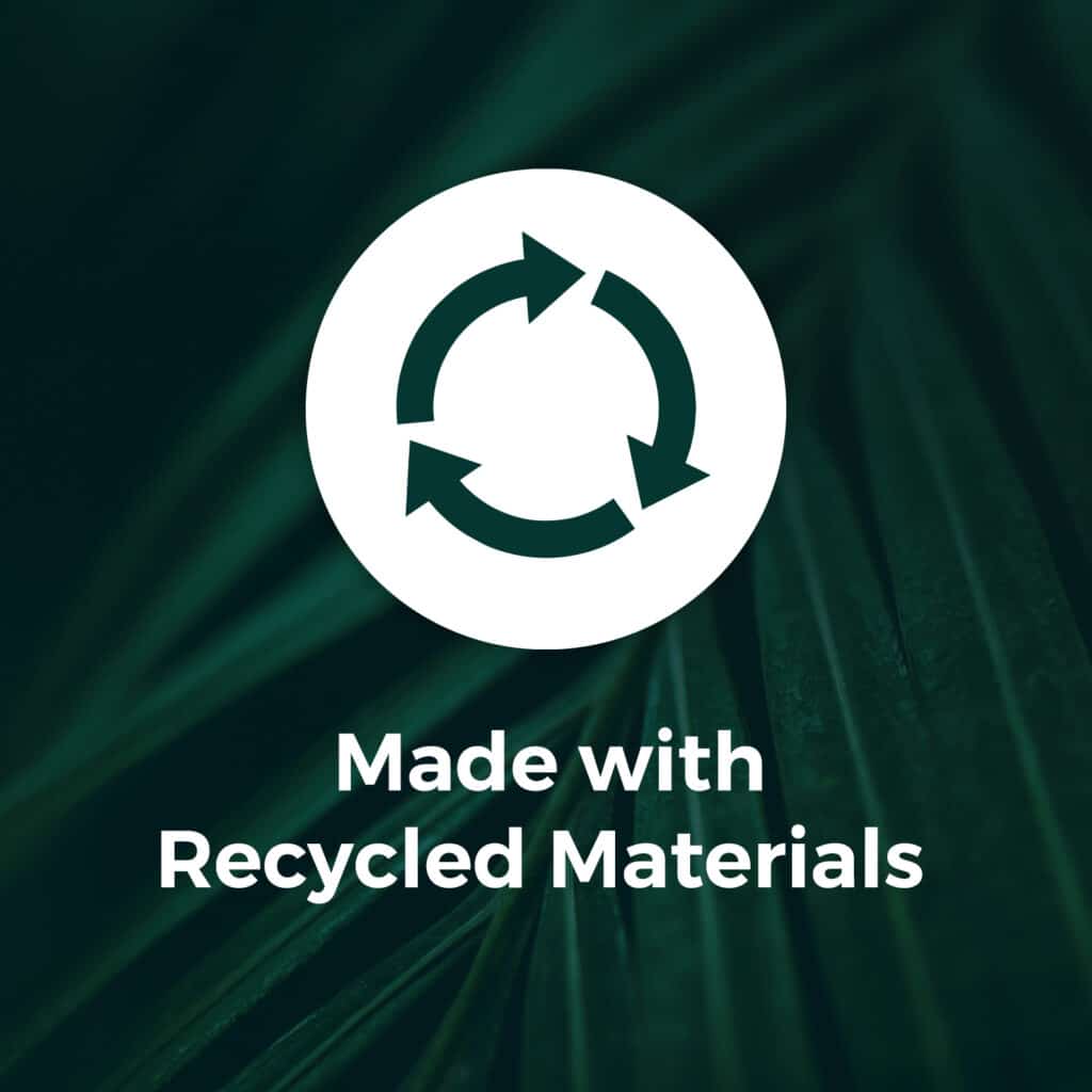 Impact Aware - Made with recycled materials