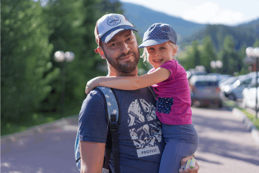 customer sharing photo of themselves wearing branded caps