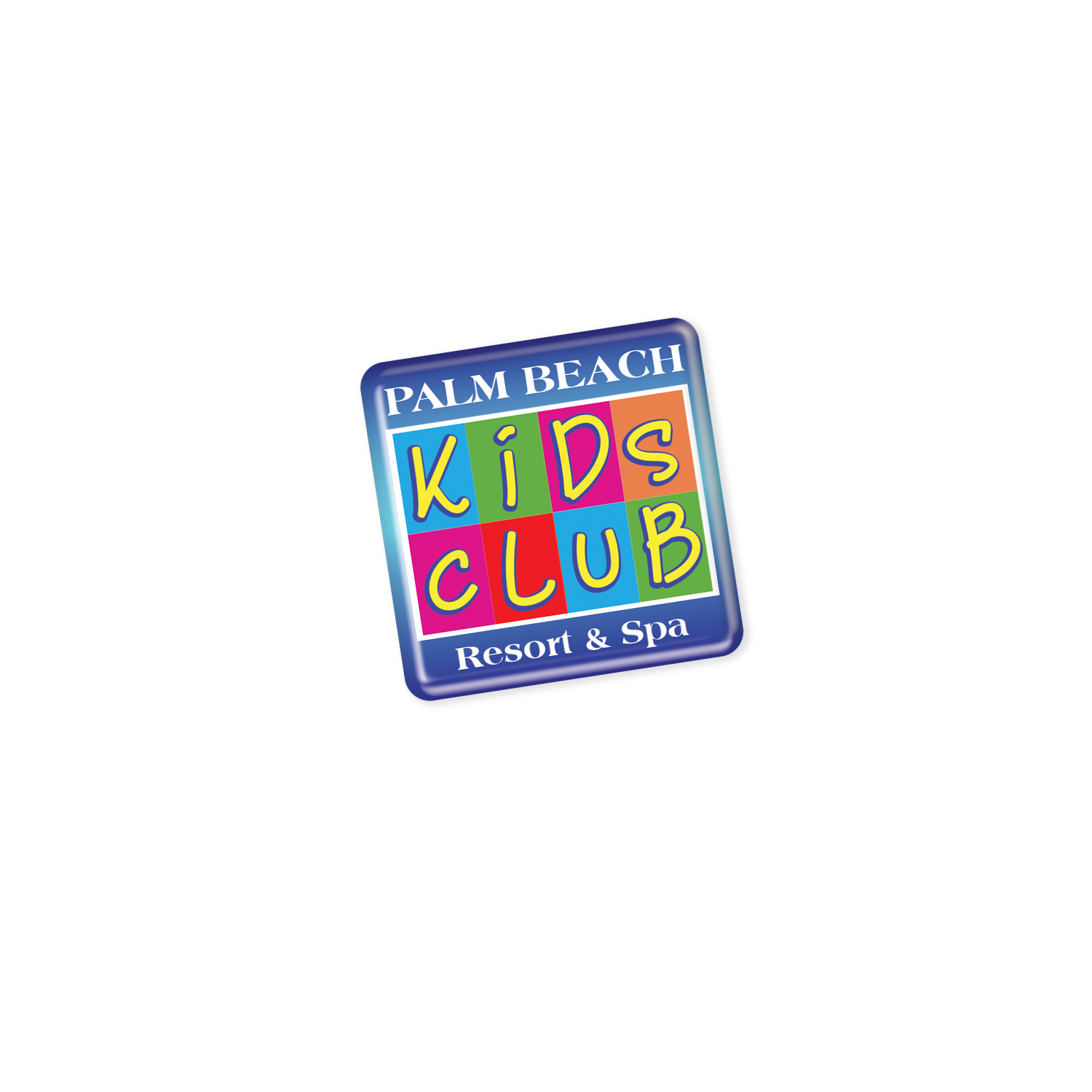 Promotional Resin Coated Labels 30mm - Square