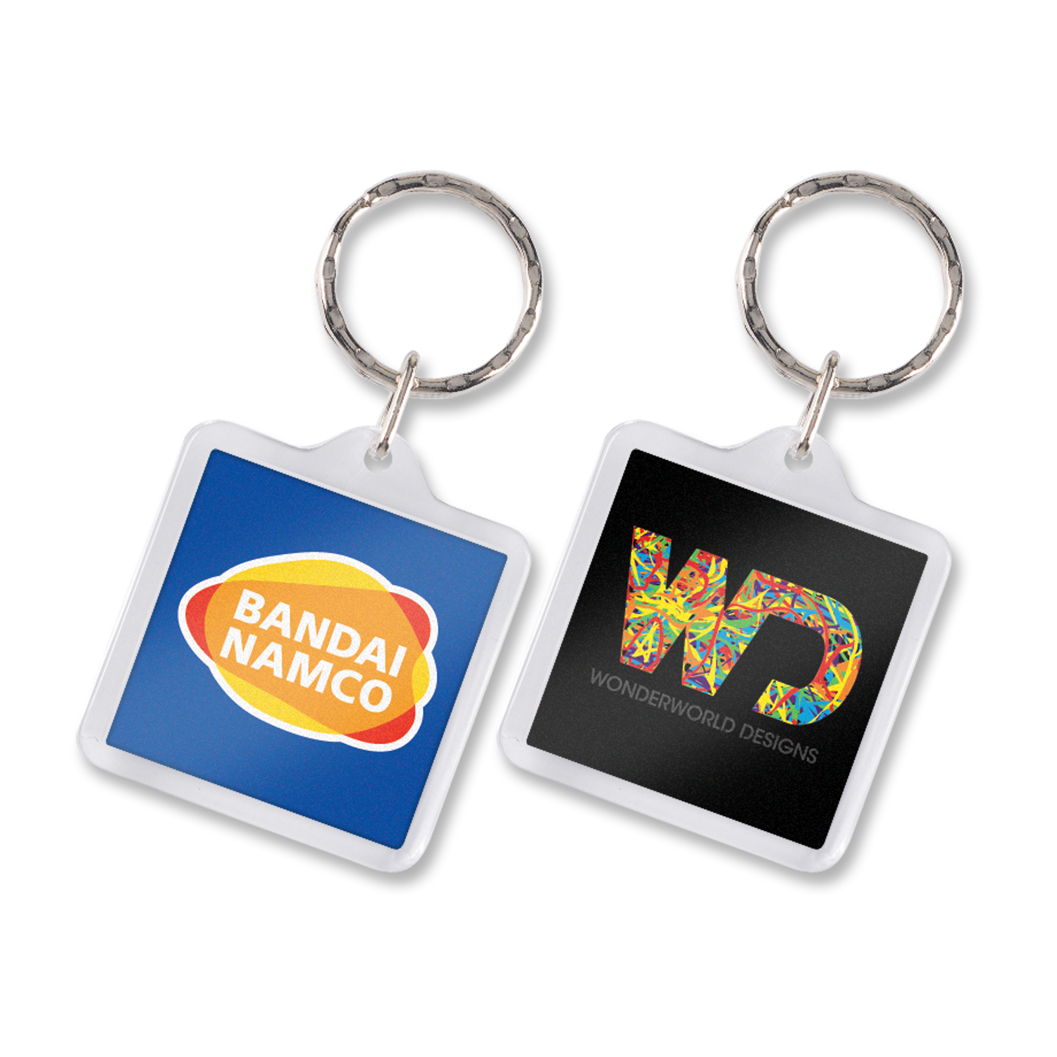 Promotional Lens Key Ring - Square