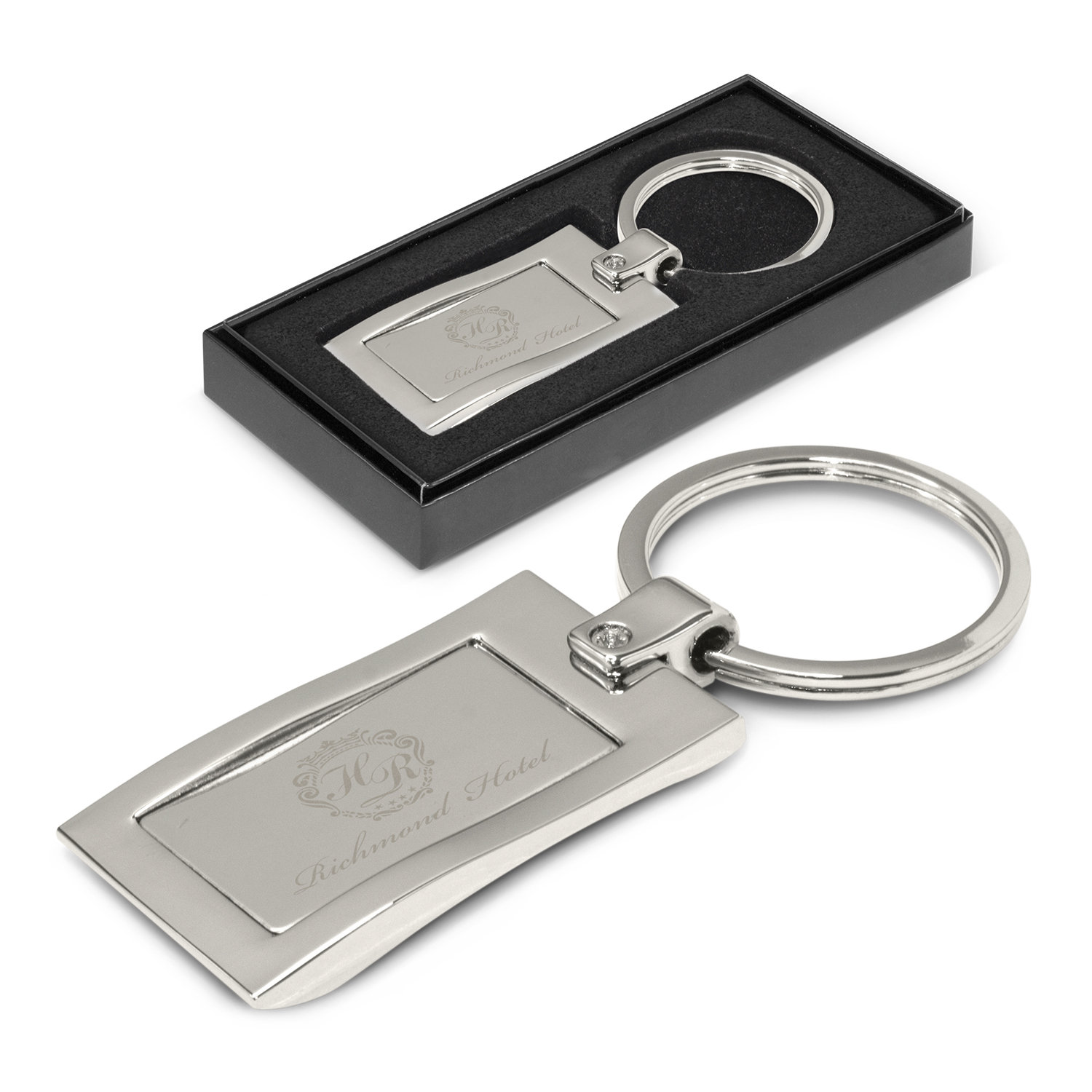 Promotional Wave Metal Key Ring