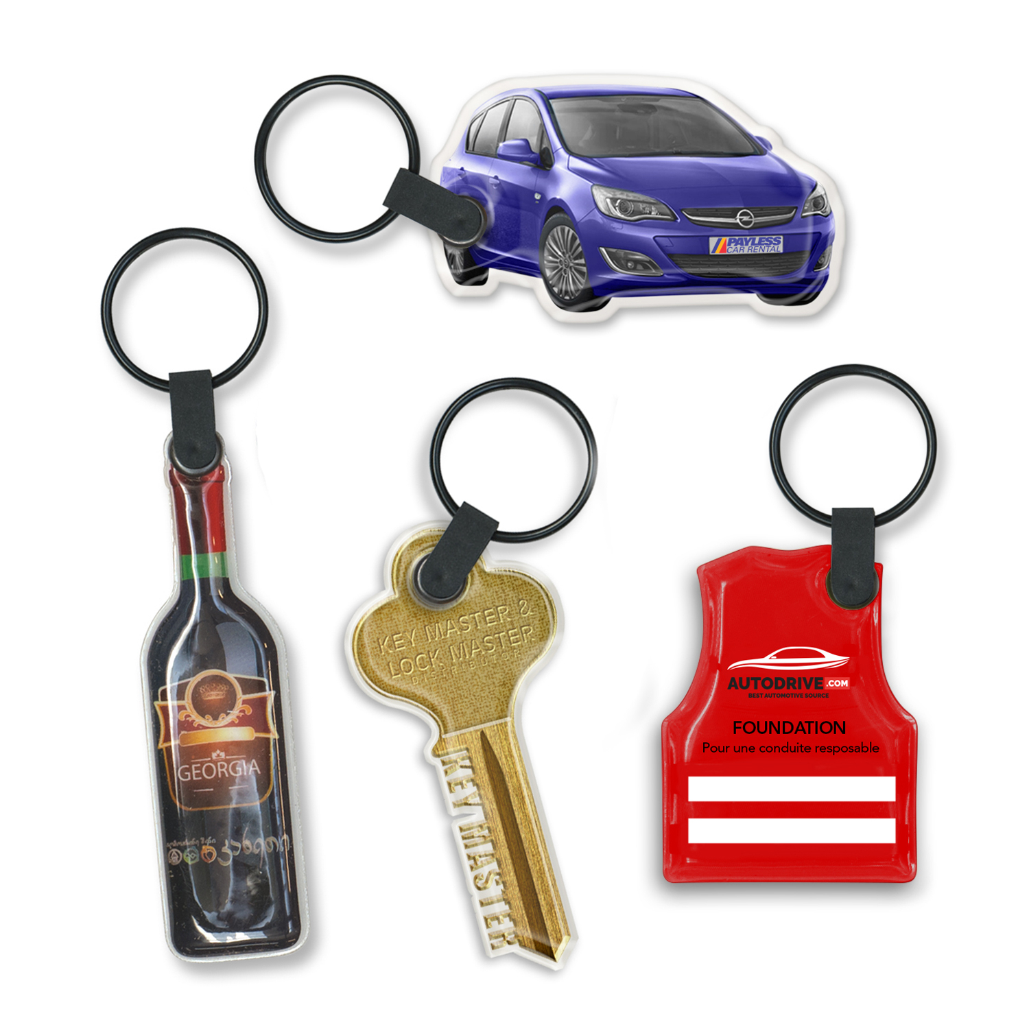 Promotional Star Flex Key Ring