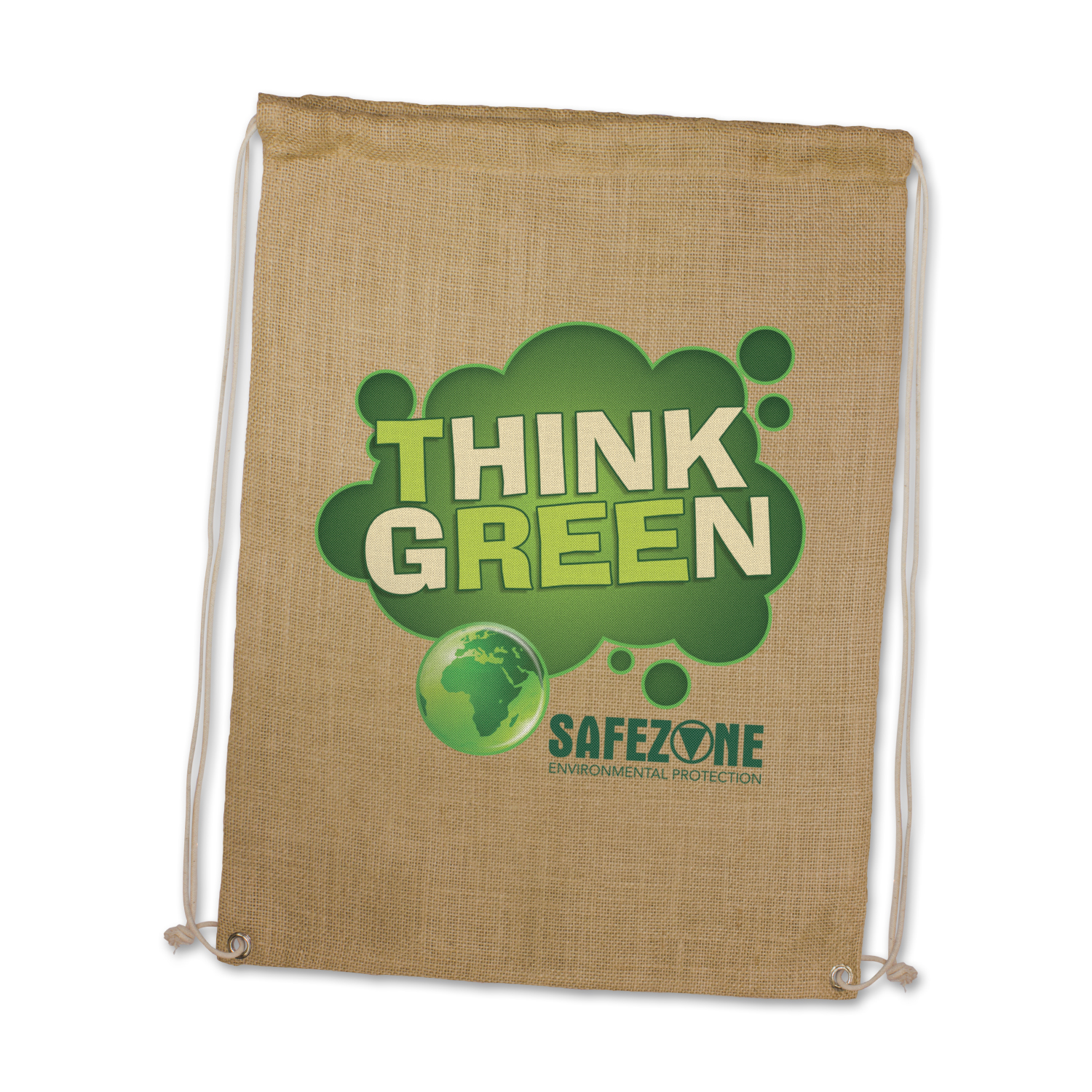 Promotional Jute Drawstring Backpack