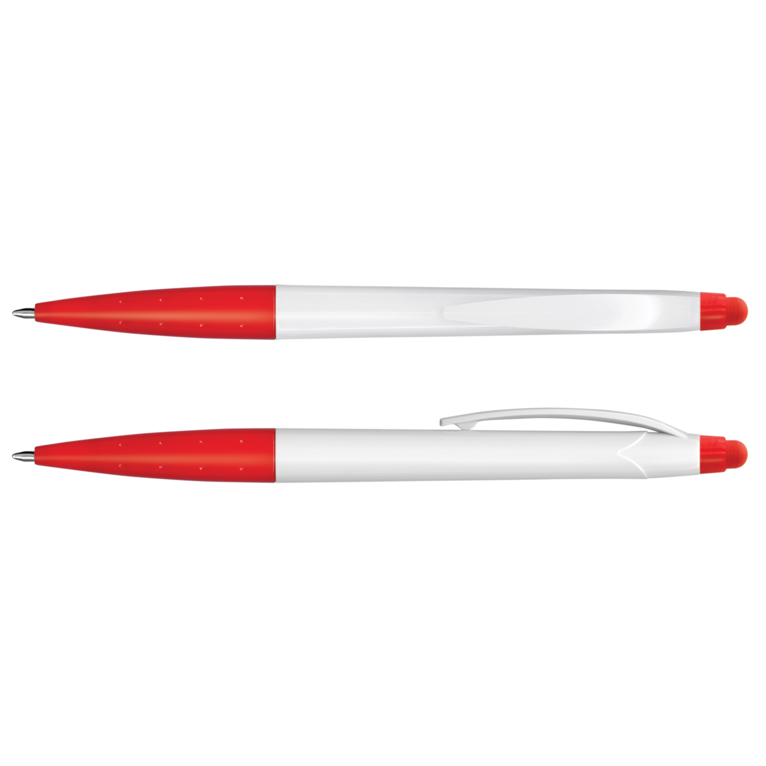 Promotional Spark Stylus Pen - White Barrel