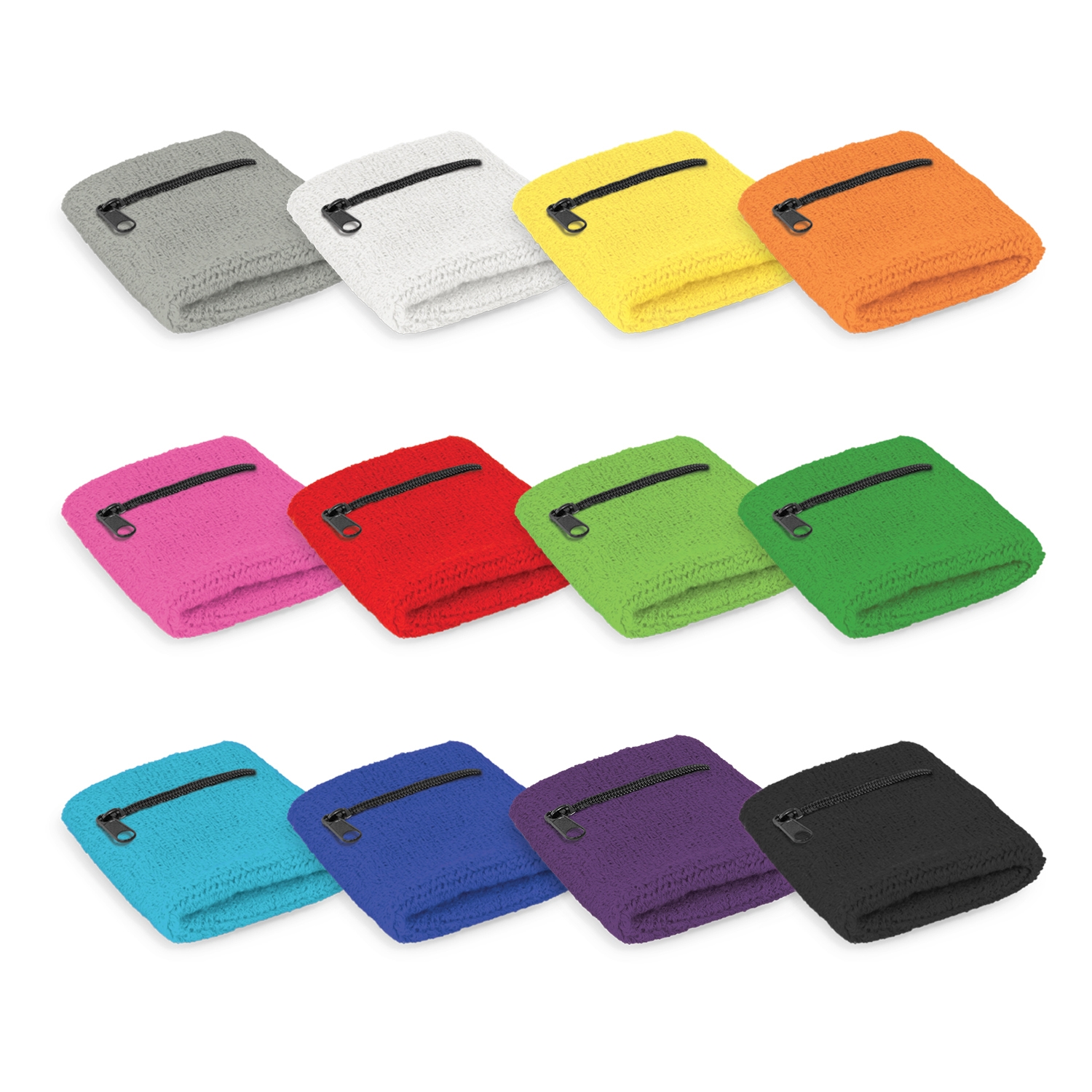Promotional Wrist Sweat Band with Pocket