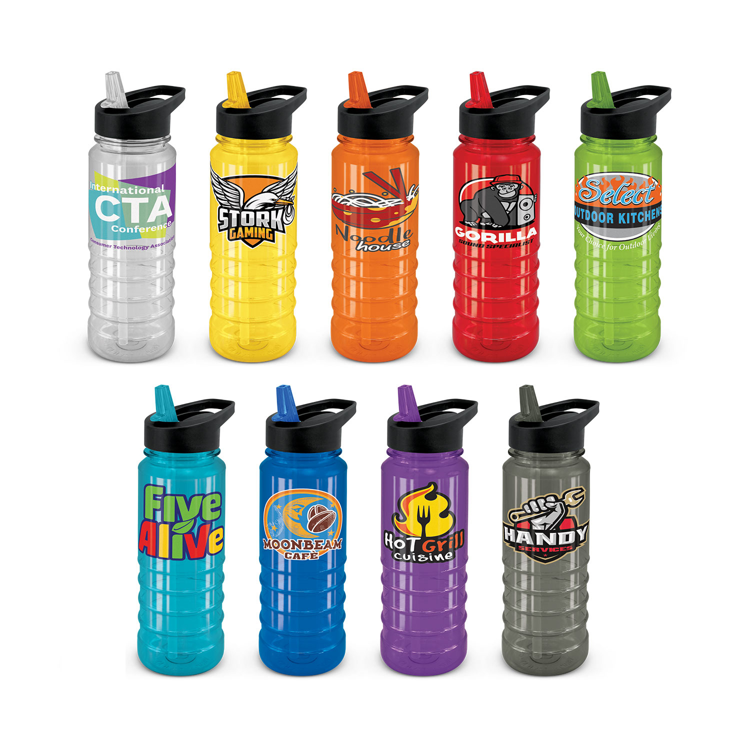 Promotional Triton Bottle - Black Lid
