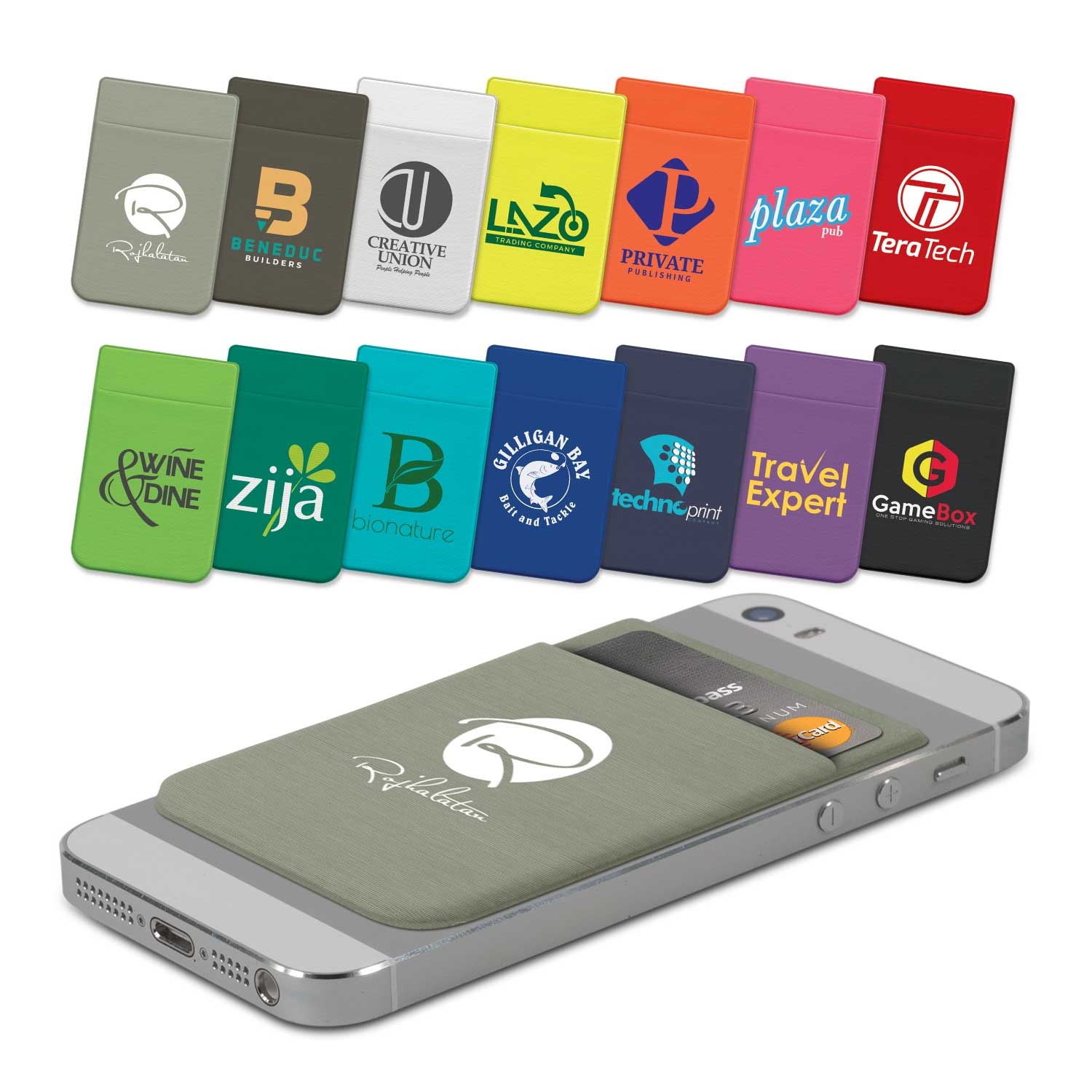 Promotional Lycra Phone Wallet - Heat Transfer