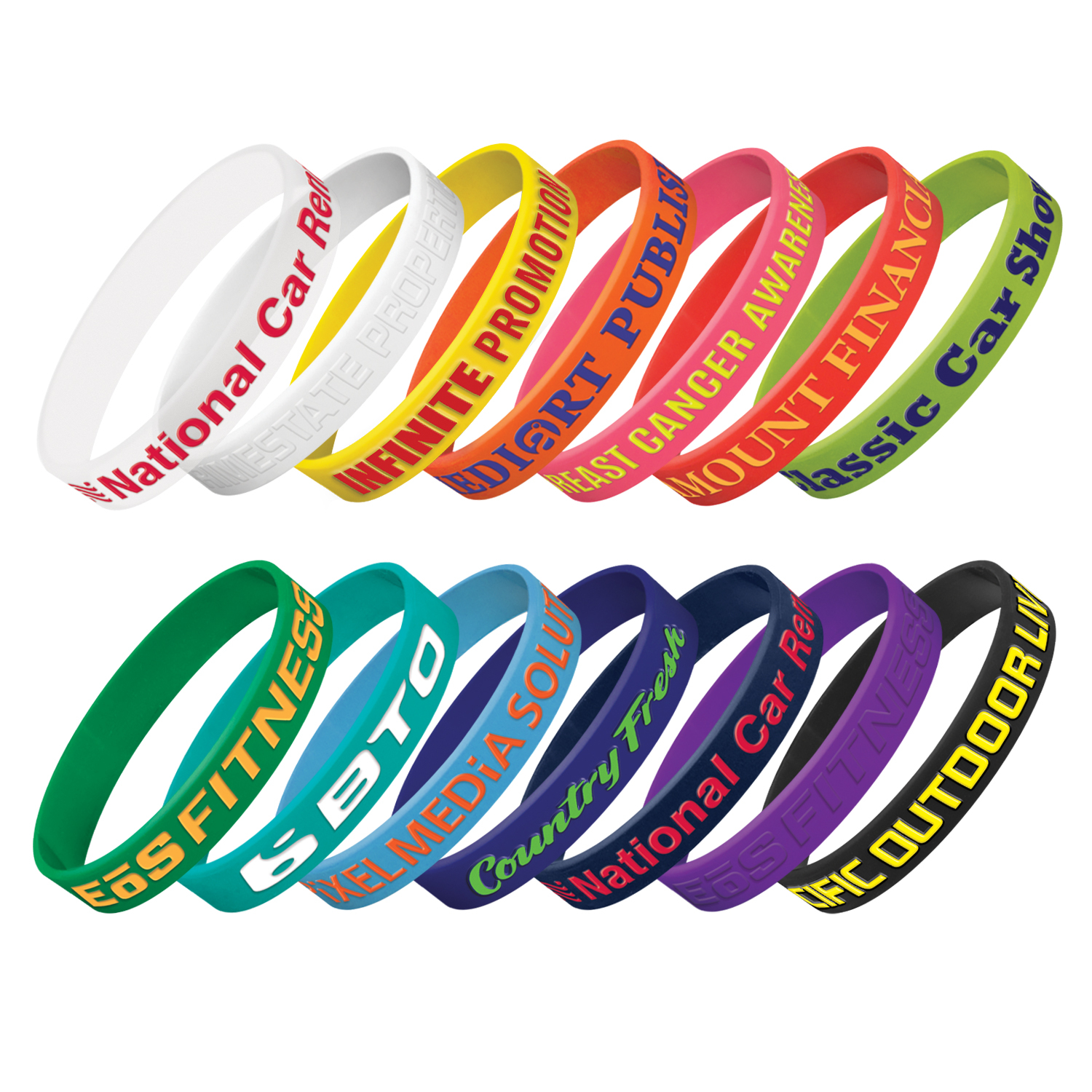 Promotional Silicone Wrist Band - Embossed