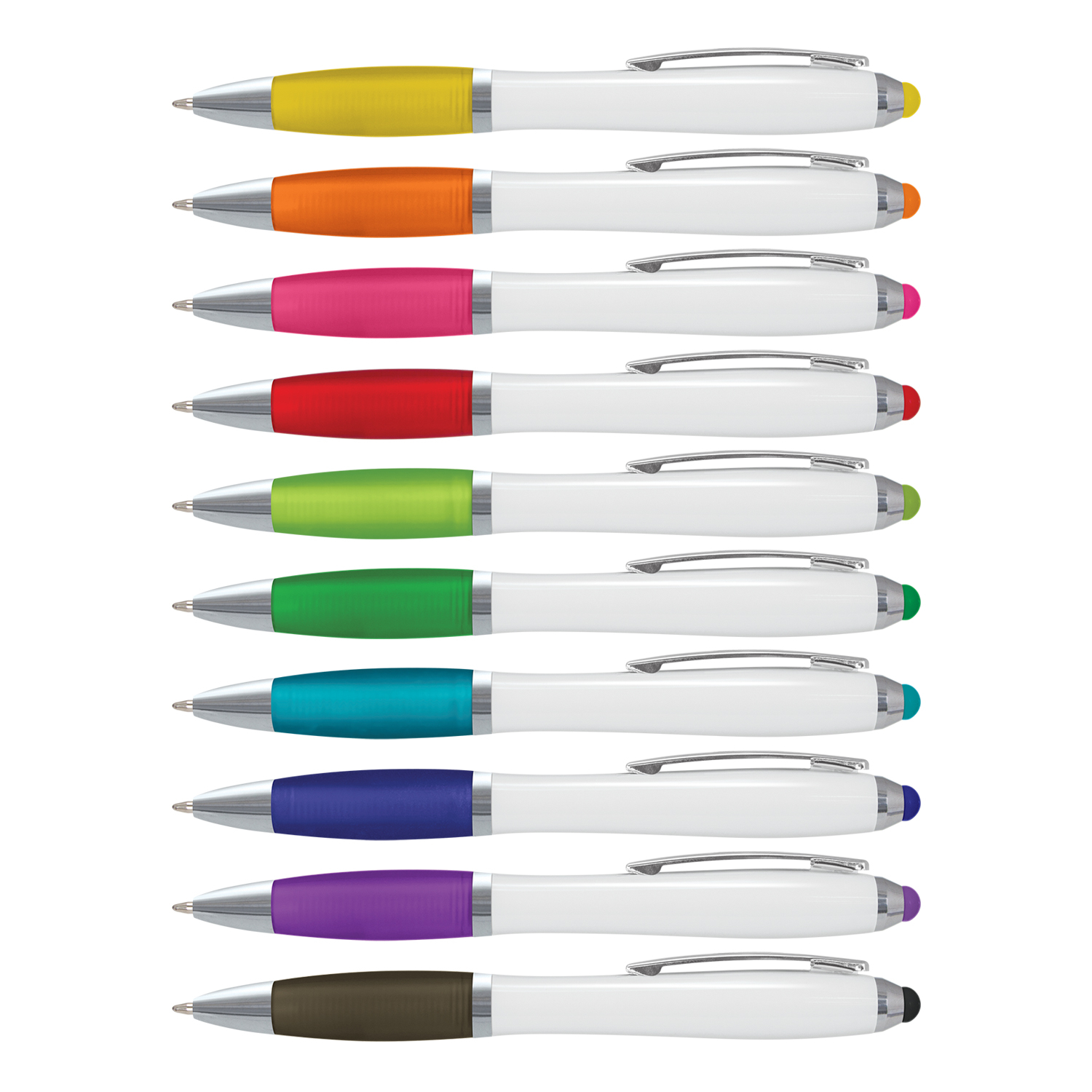 Promotional Vistro Stylus Pen - White Barrel