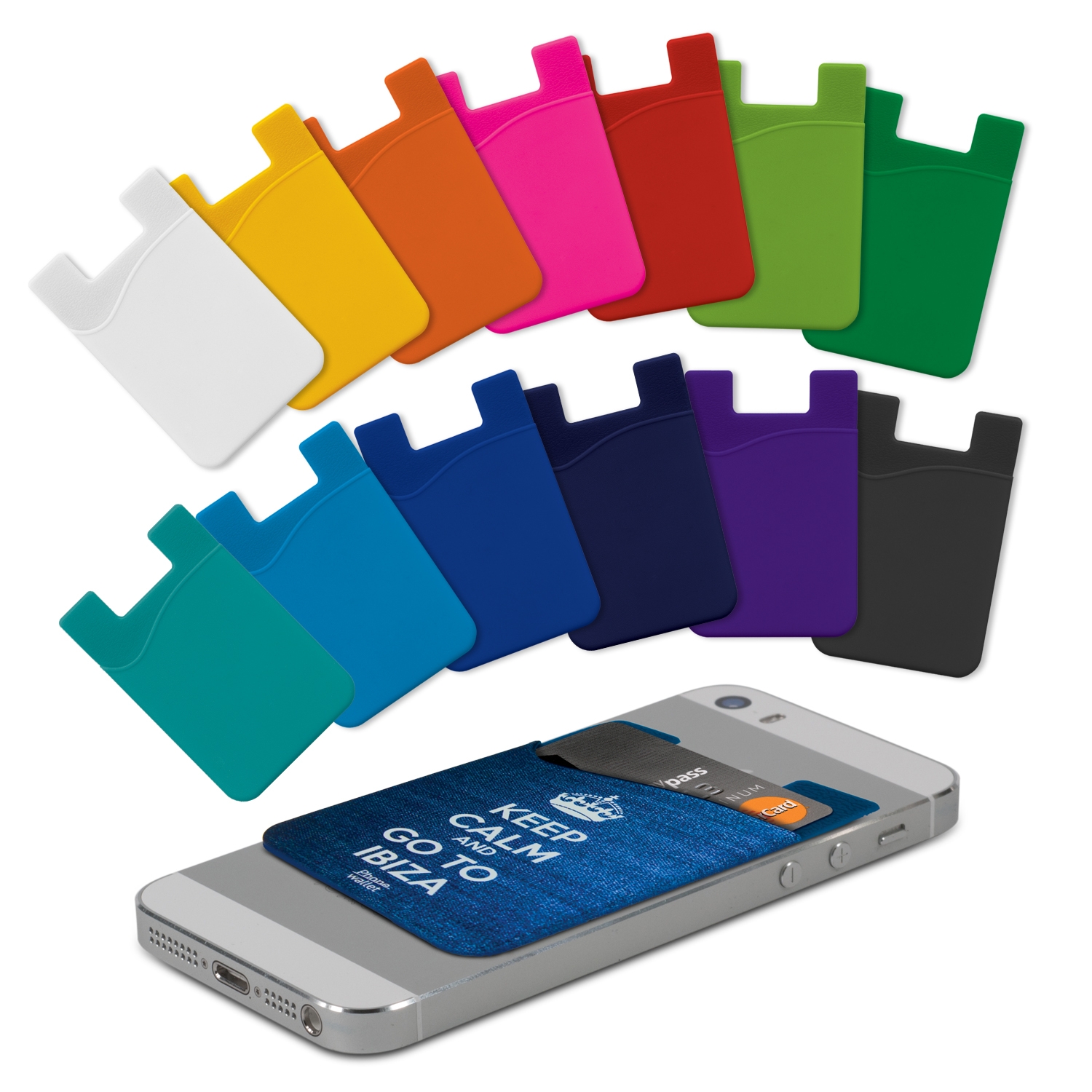 Promotional Silicone Phone Wallet - Full Colour