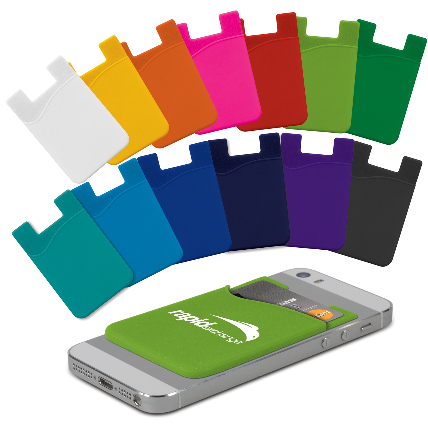 Promotional Silicone Phone Wallet - Indent
