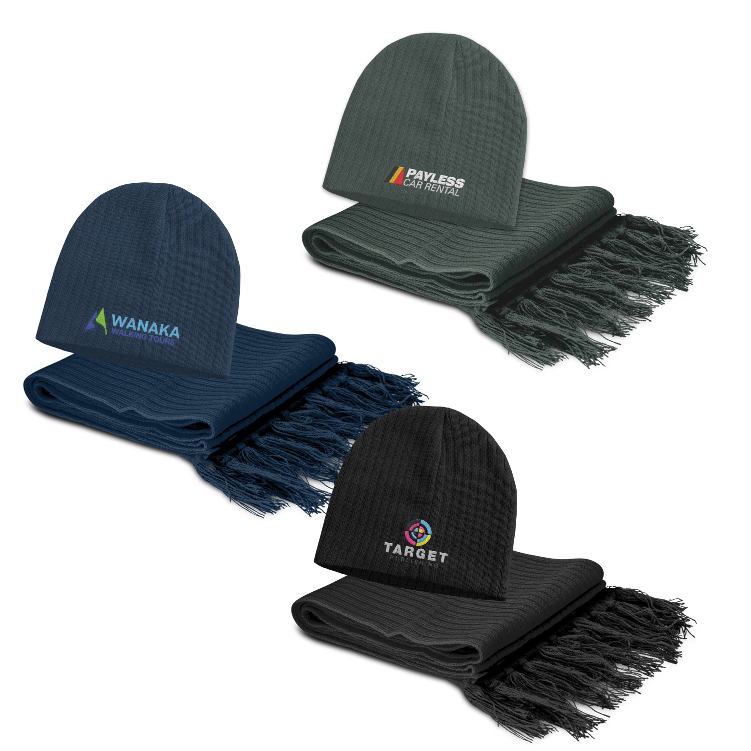 Promotional Nebraska Scarf and Beanie Set