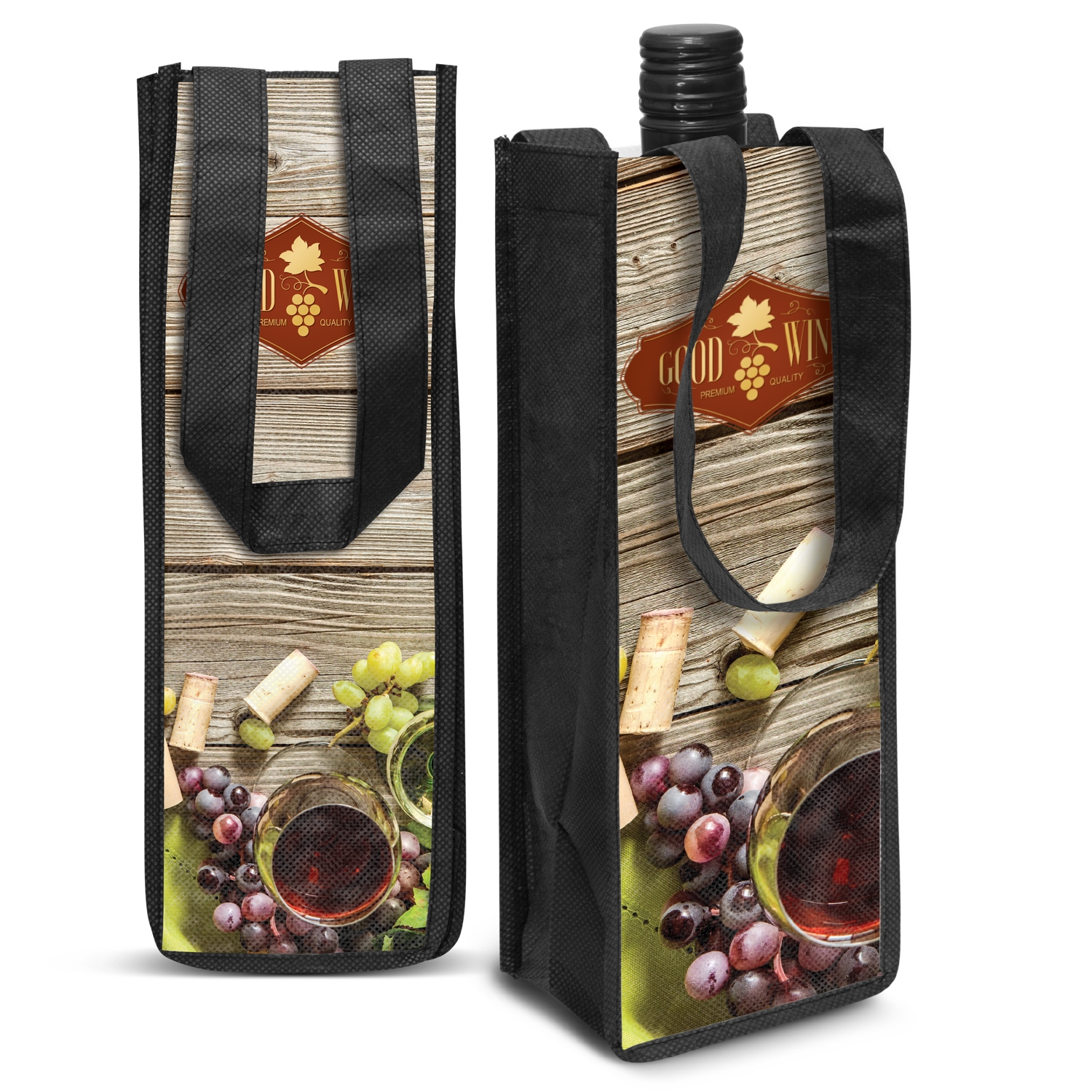 Promotional Festiva Wine Tote Bag