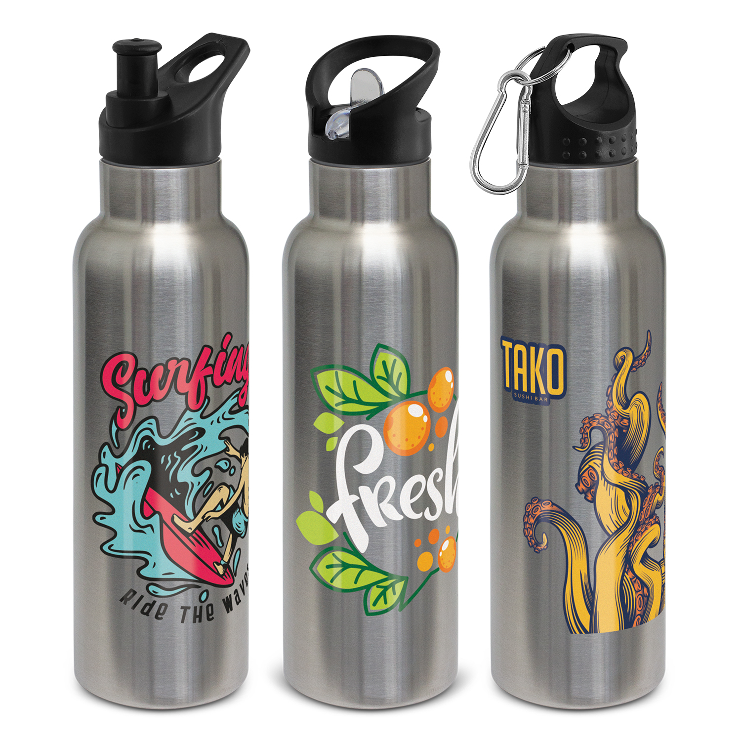 Promotional Nomad Vacuum Bottle - Stainless