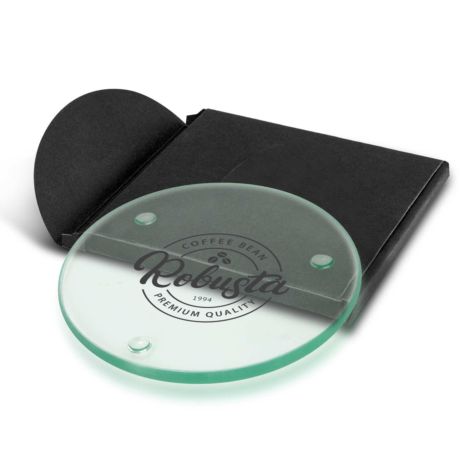 Promotional Venice Single Glass Coaster - Round