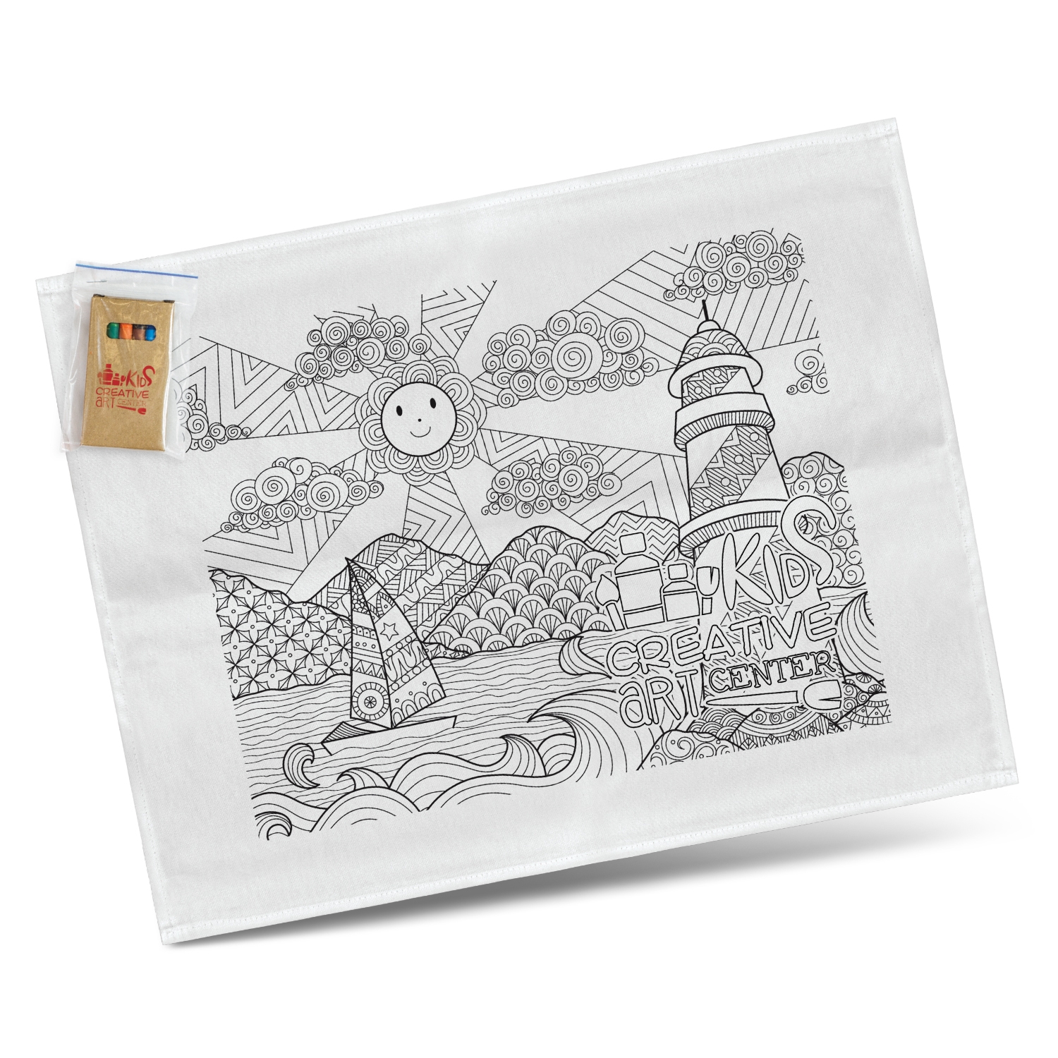 Promotional Cotton Colouring Tea Towel