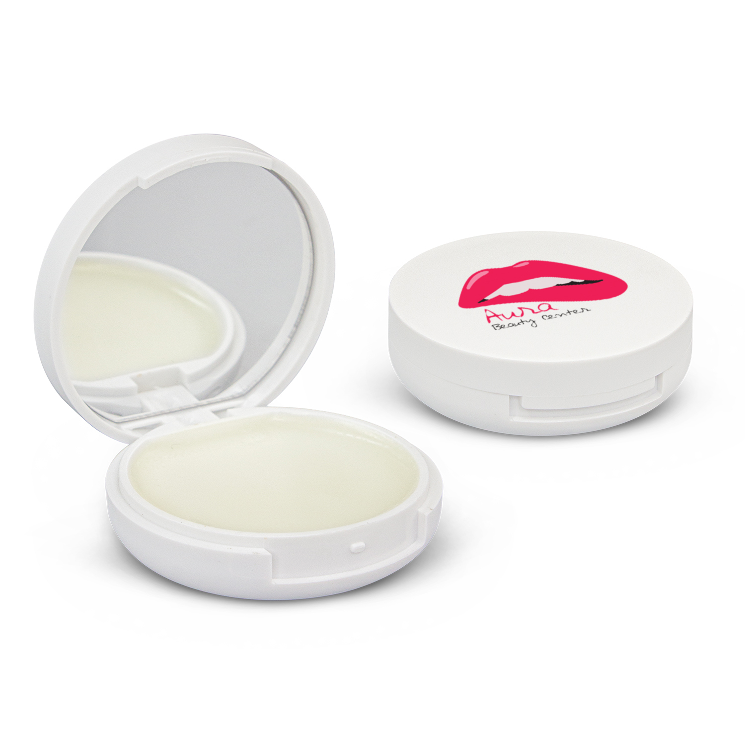 Promotional Compact Mirror and Lip Balm