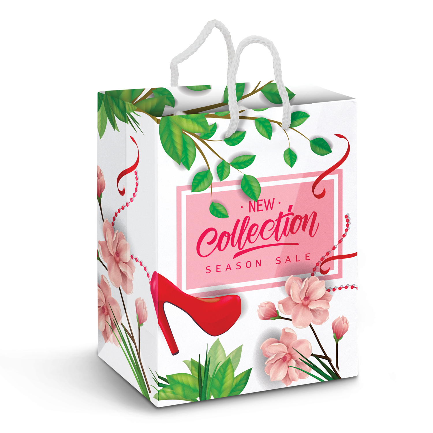 Promotional Large Laminated Paper Carry Bag - Full Colour