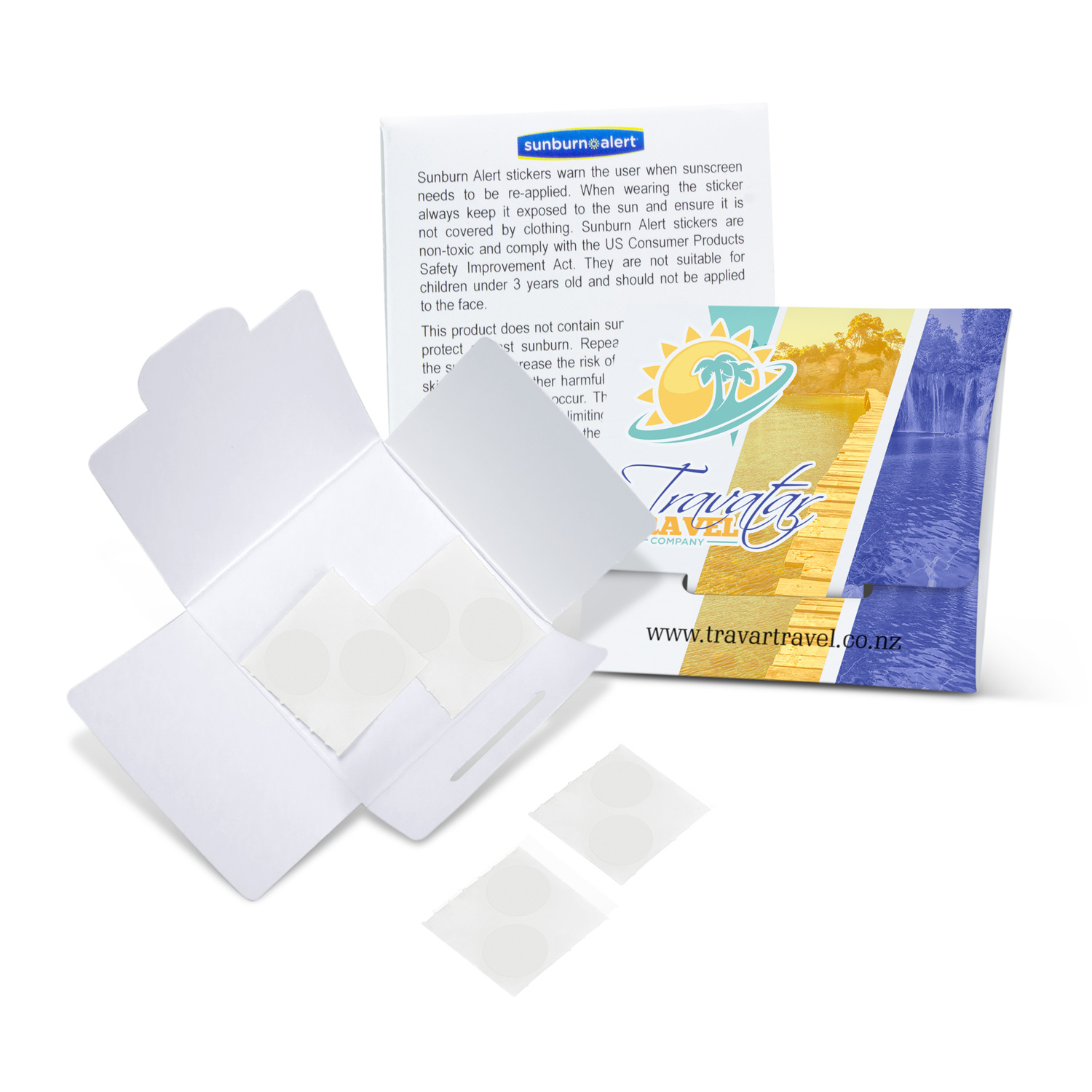 Promotional Sunburn Alert Stickers
