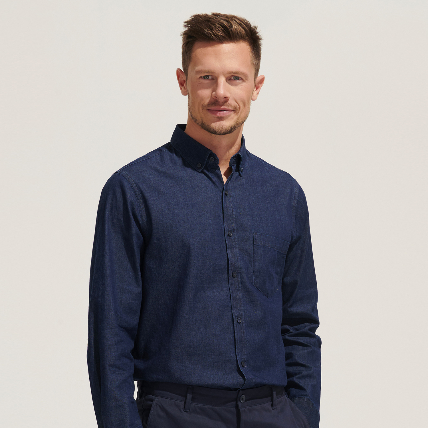 Promotional SOLS Barry Men's Denim Shirt