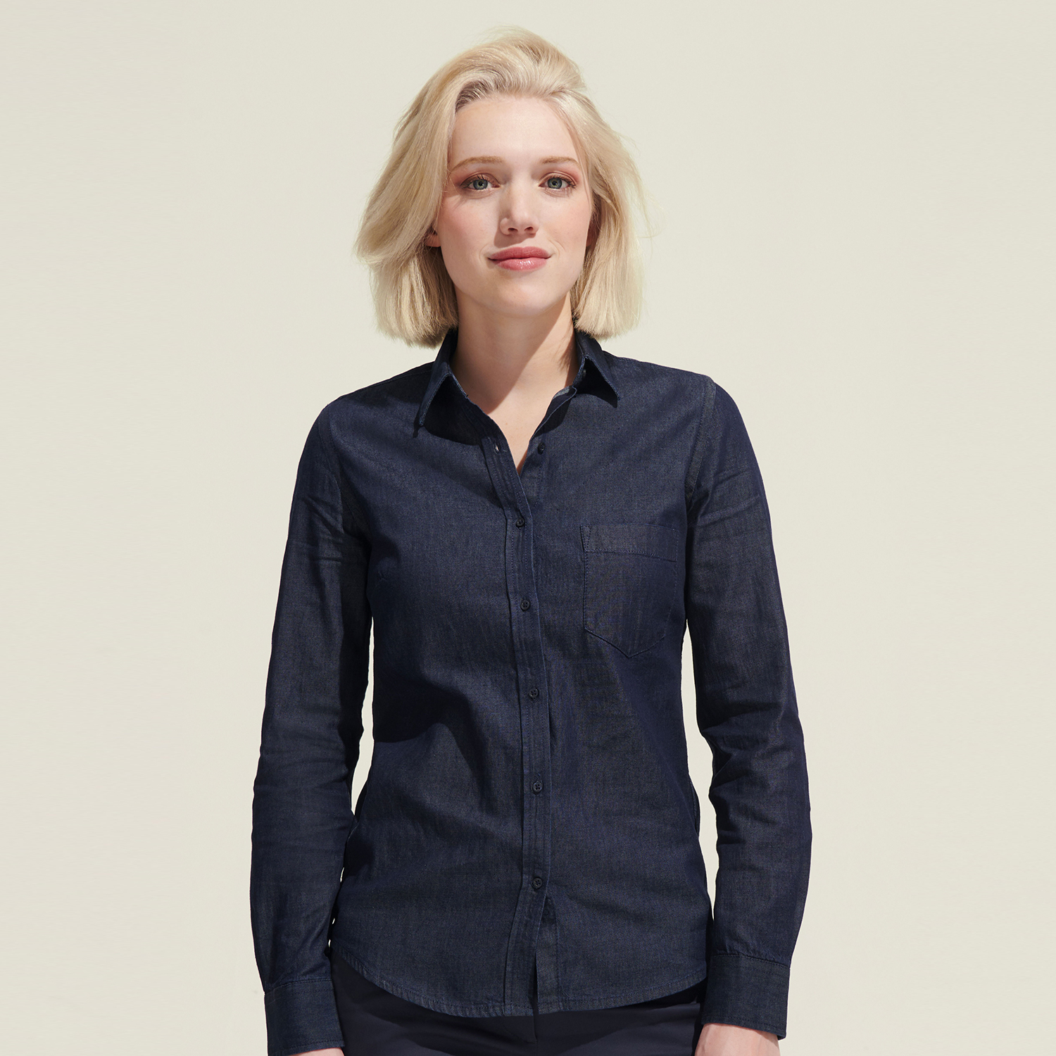 Promotional SOLS Barry Women's Denim Shirt