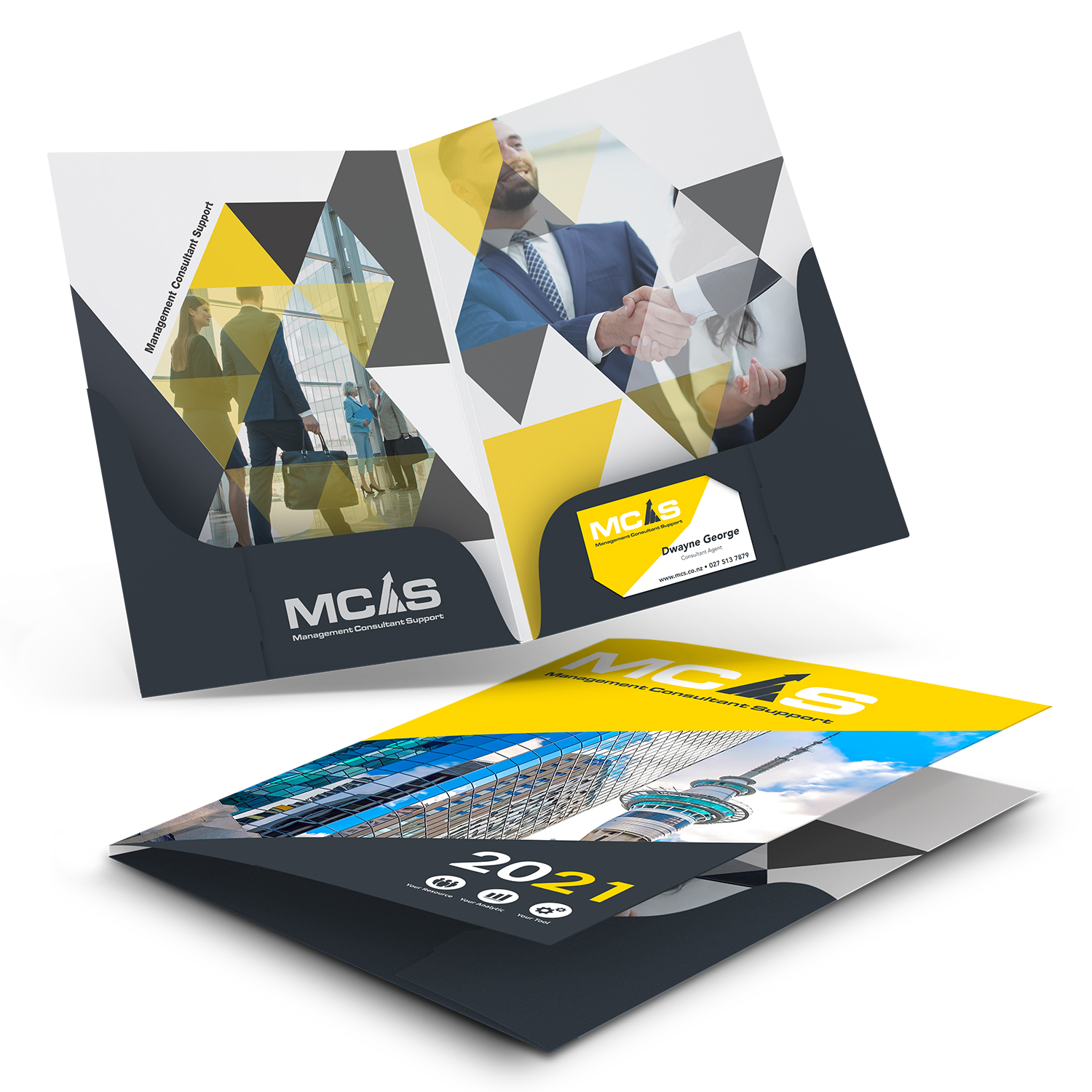 Promotional A4 Presentation Folder with Twin Pockets