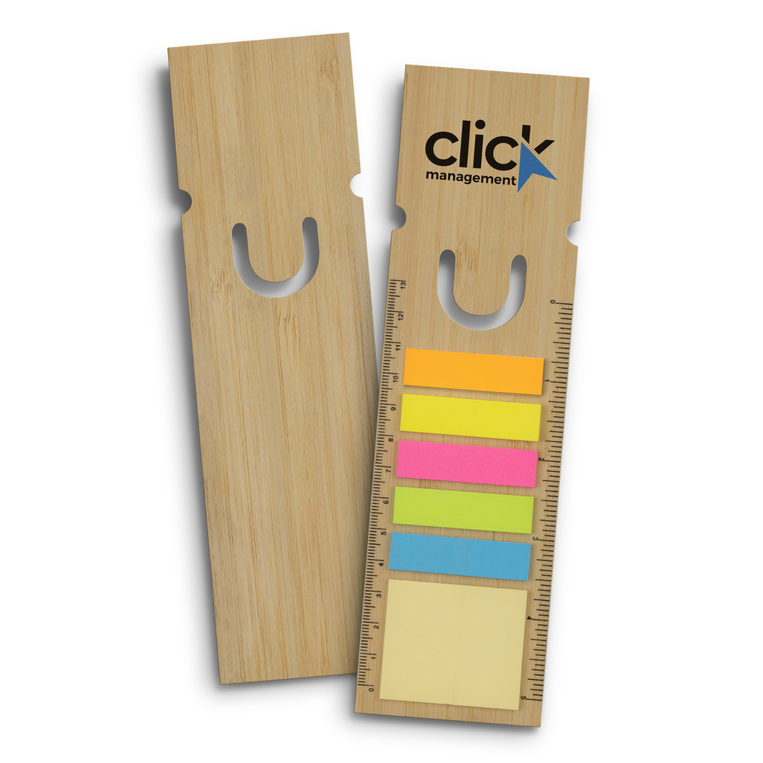 Promotional Bamboo Ruler Bookmark - Square