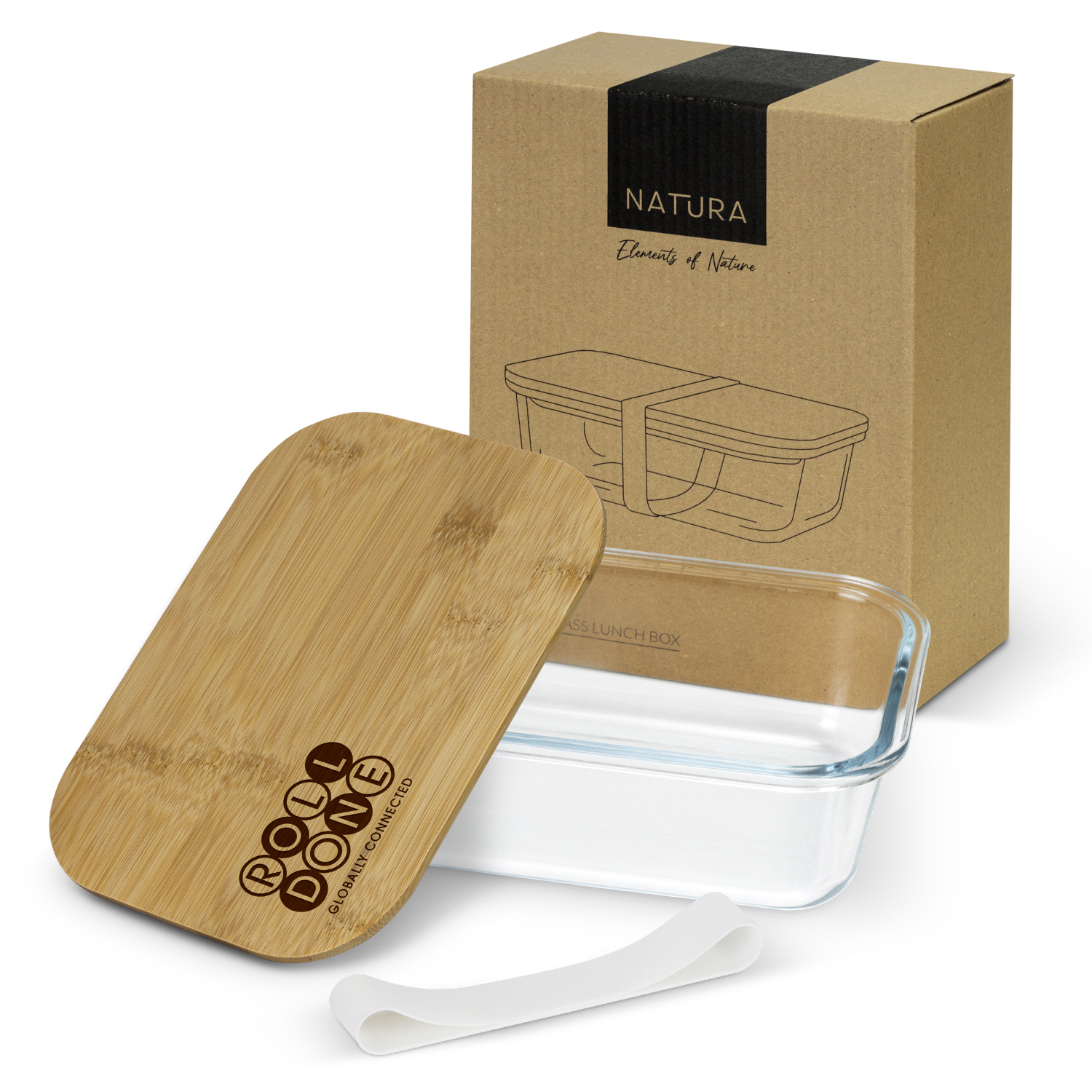 Promotional NATURA Iris Glass Lunch Box