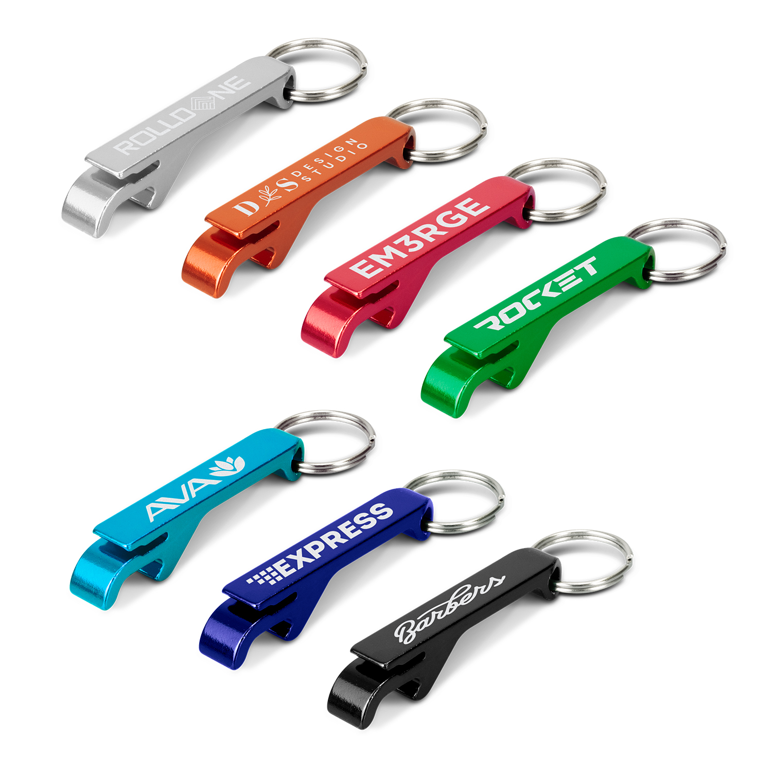 Promotional Snappy Metal Bottle Opener Key Ring