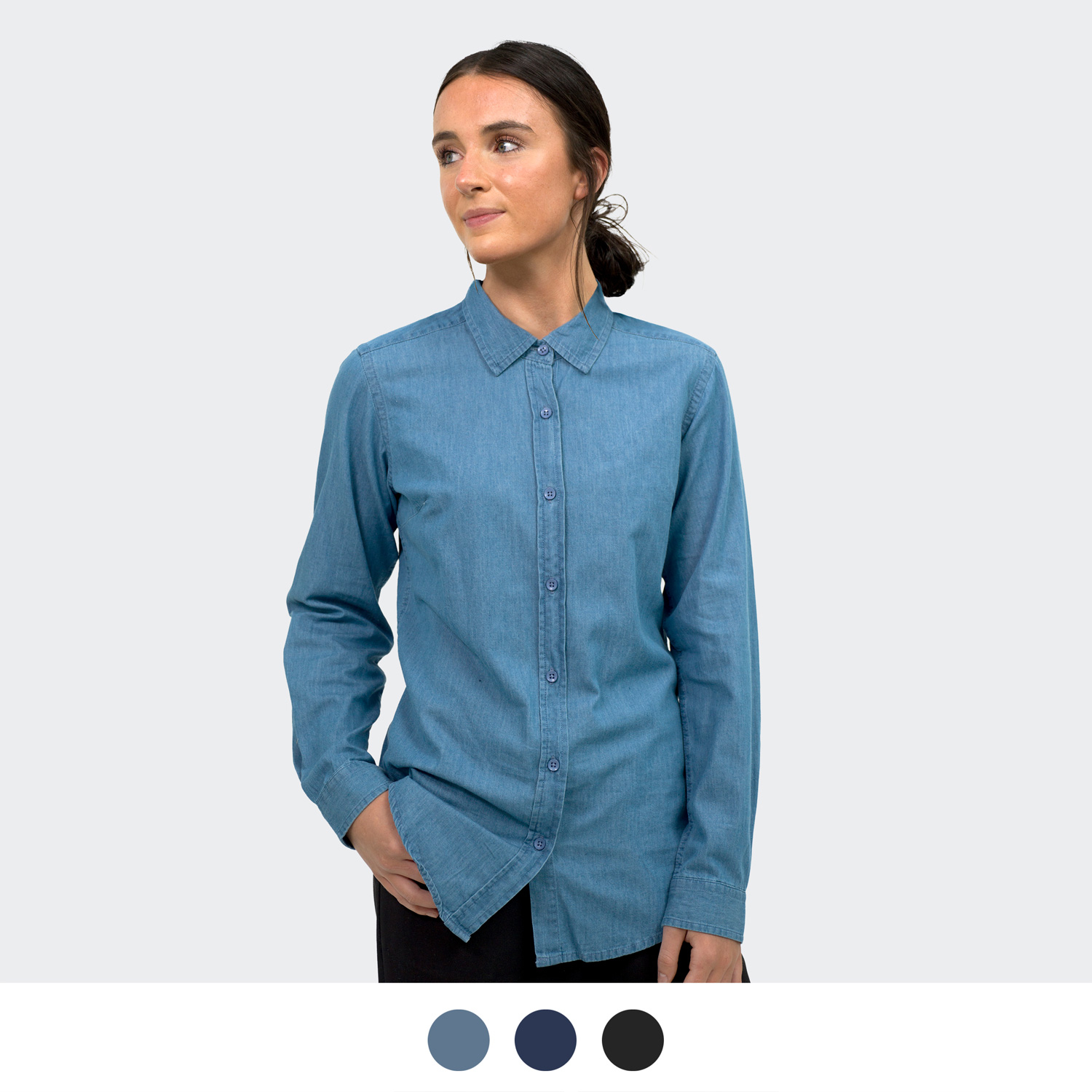 Promotional TRENDSWEAR Chester Women's Denim Shirt