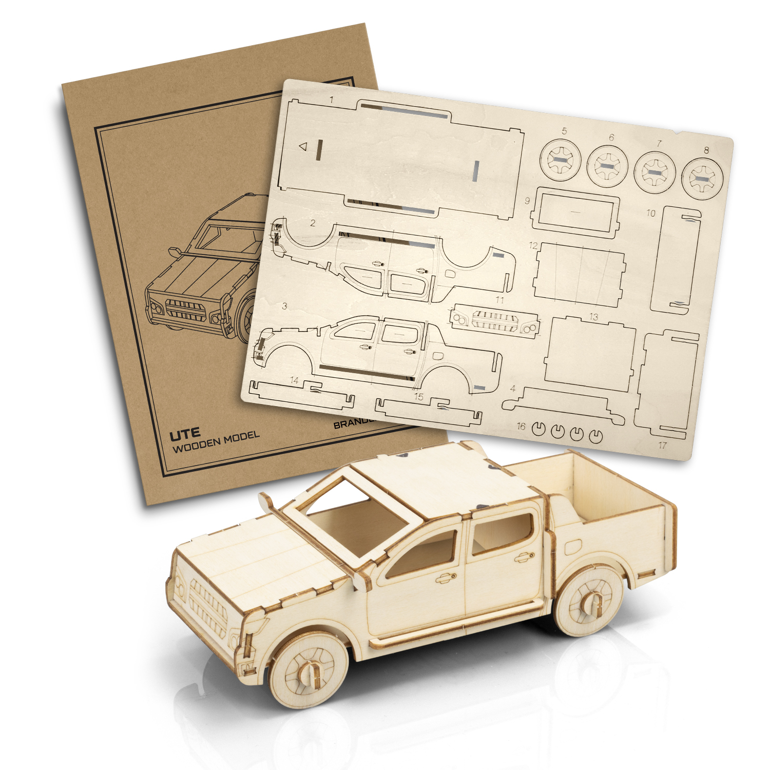 Promotional BRANDCRAFT UTE Wooden Model