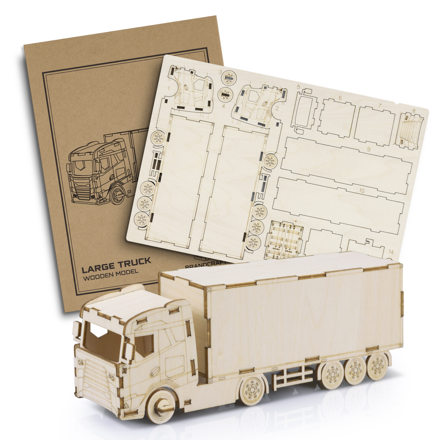 Promotional BRANDCRAFT Large Truck Wooden Model