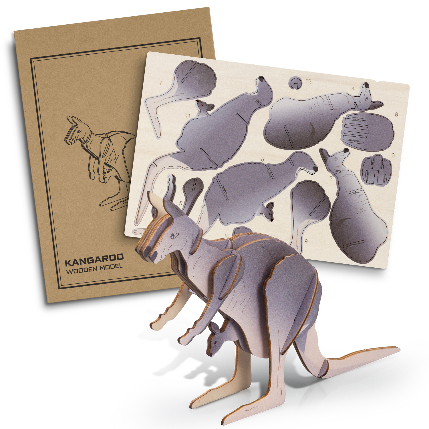Promotional BRANDCRAFT Kangaroo Wooden Model