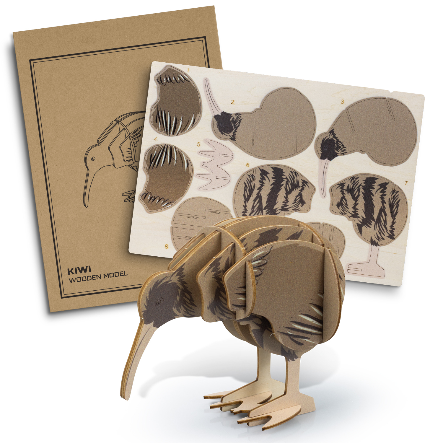 Promotional BRANDCRAFT Kiwi Wooden Model