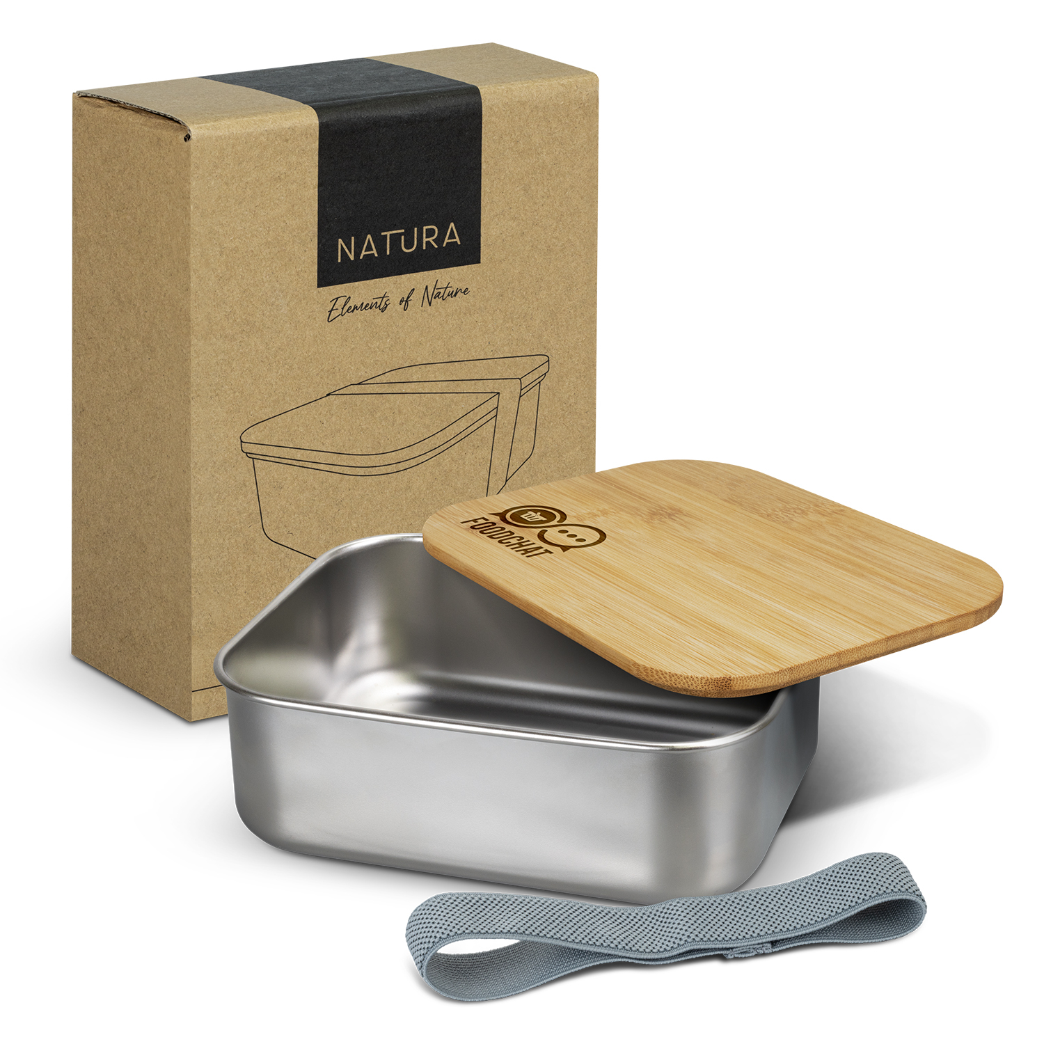 Promotional NATURA Stainless Steel Lunch Box