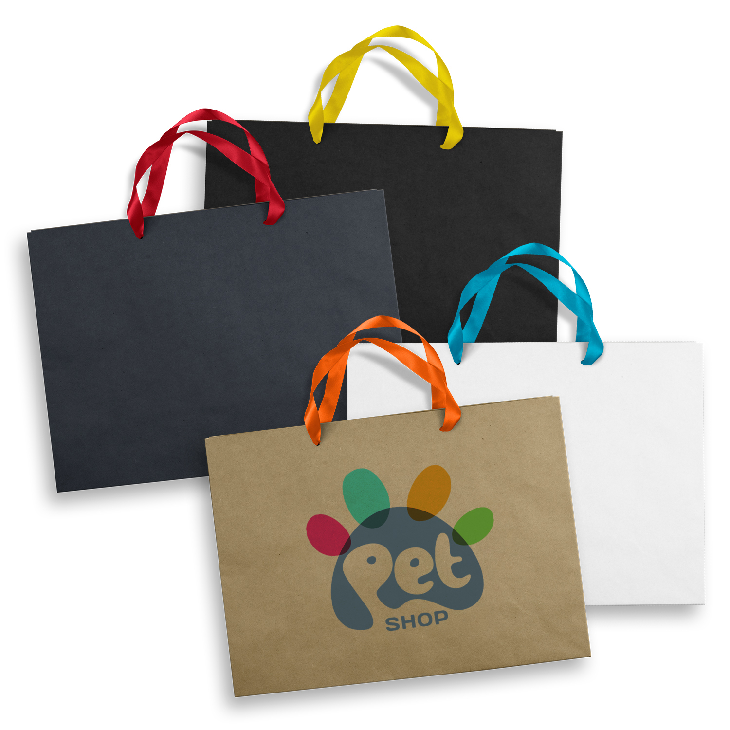 Promotional Extra Large Ribbon Handle Paper Bag