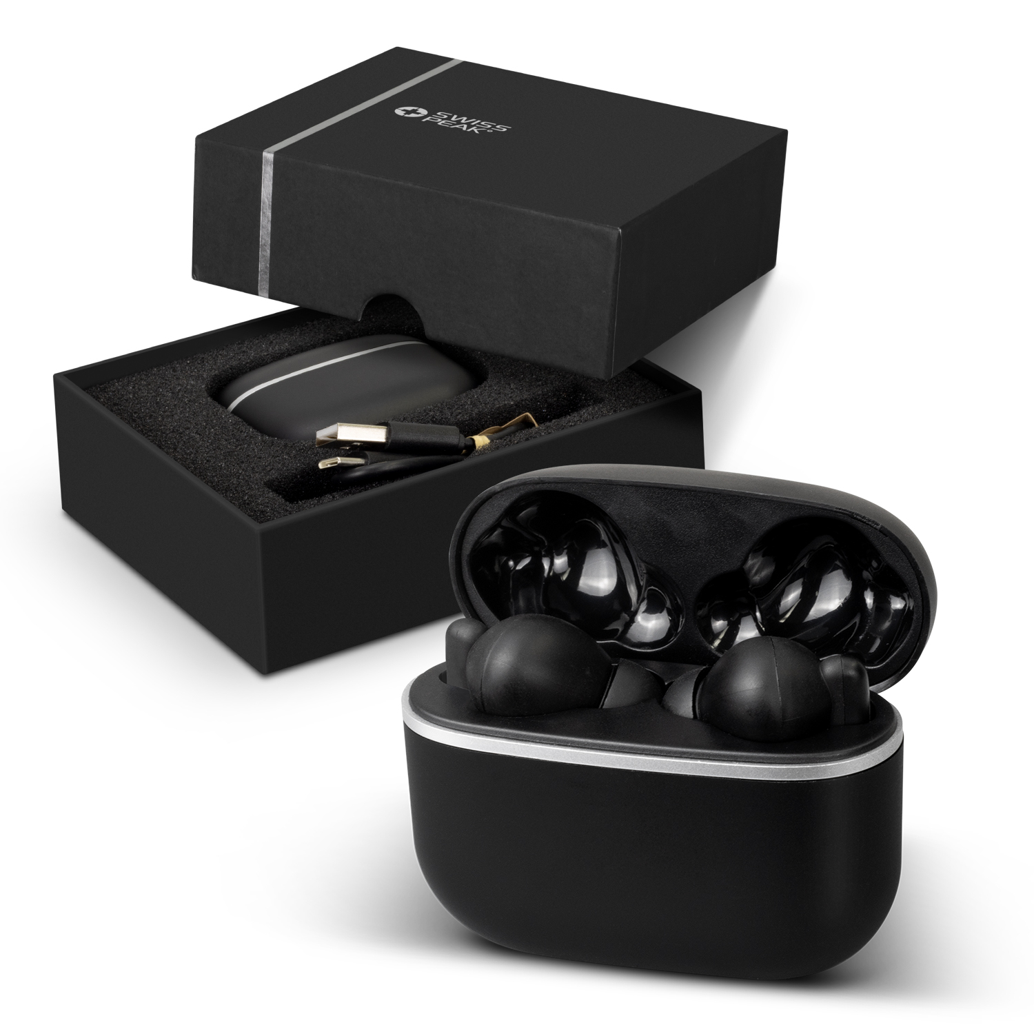 Promotional Swiss Peak TWS Earbuds 2.0