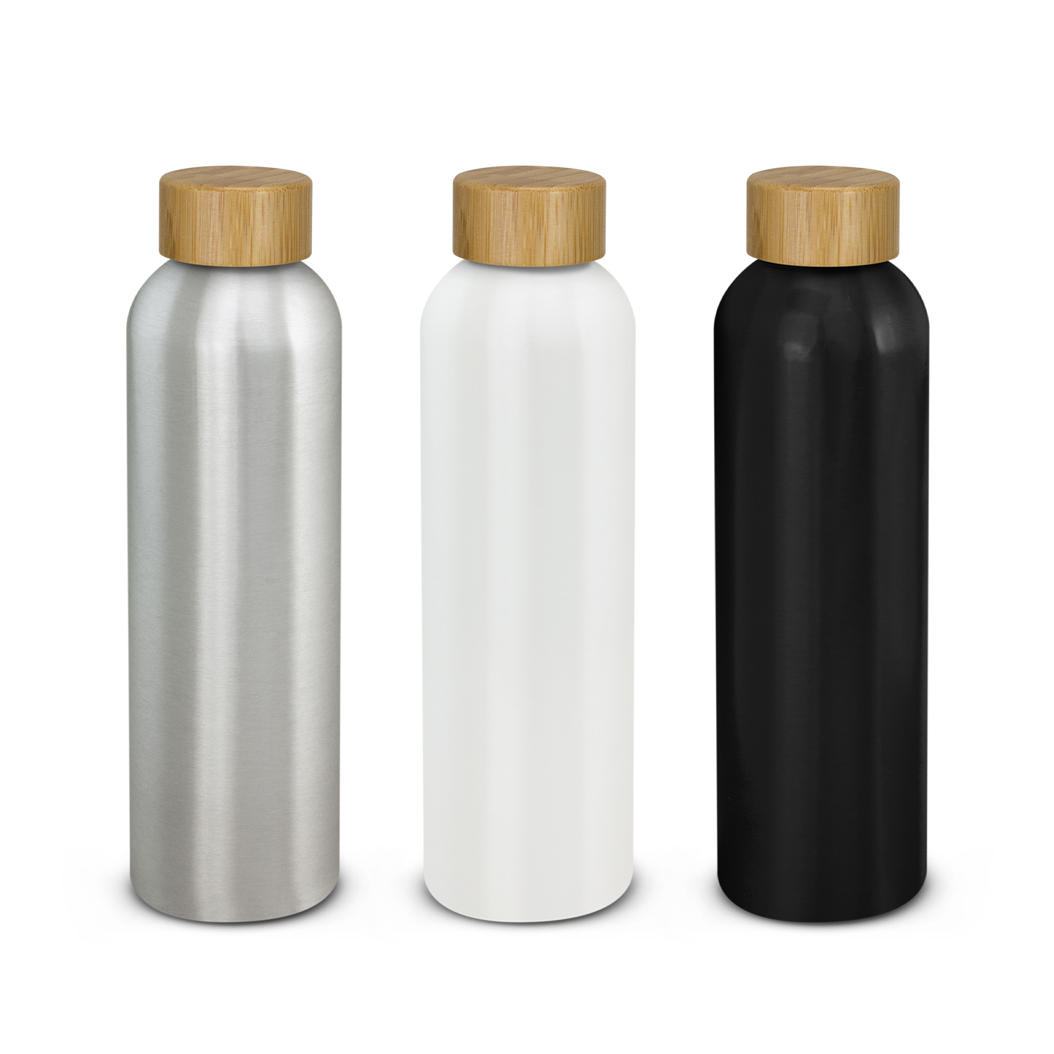 Promotional Eden Aluminium Bottle Bamboo Lid