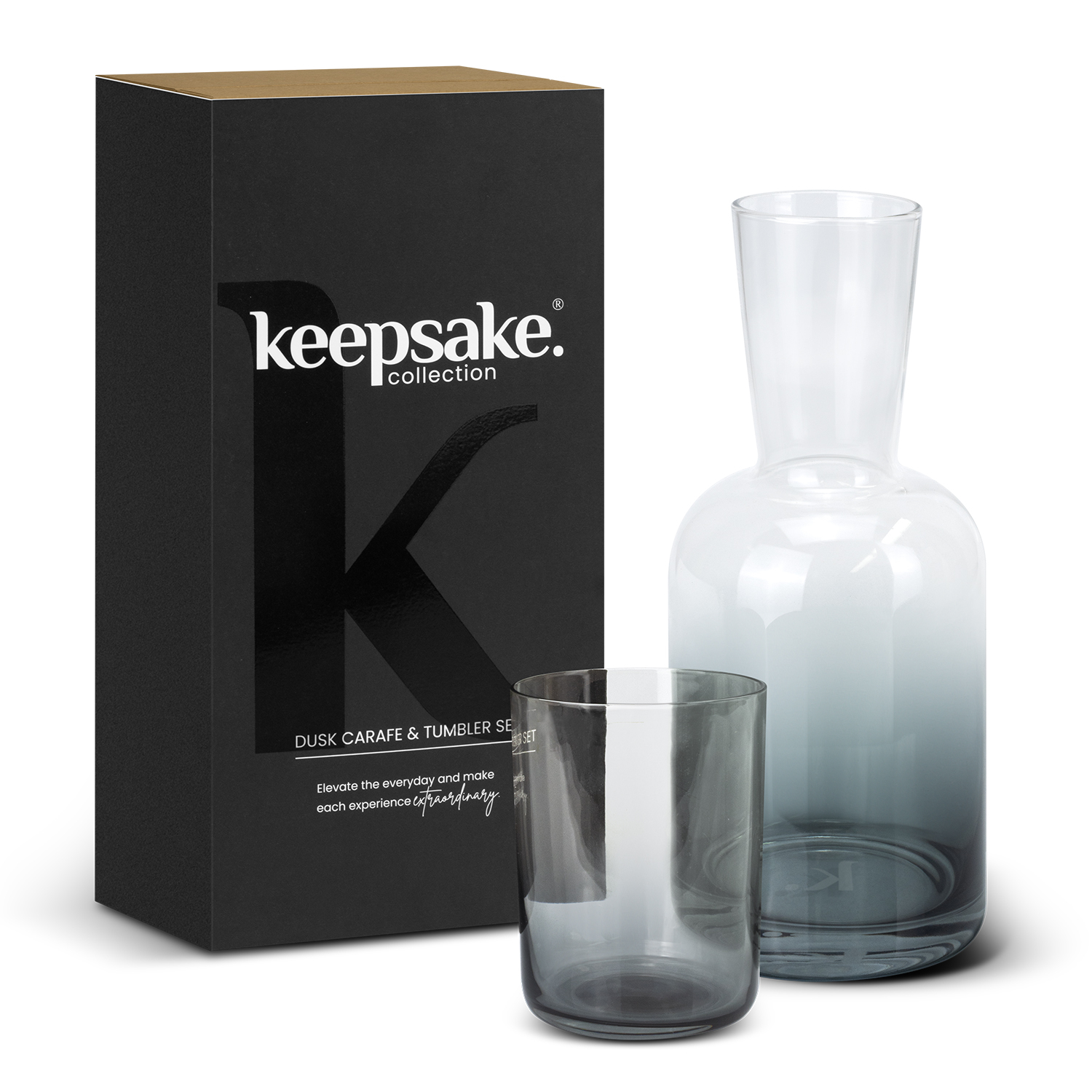 Promotional Keepsake Dusk Carafe and Tumbler Set