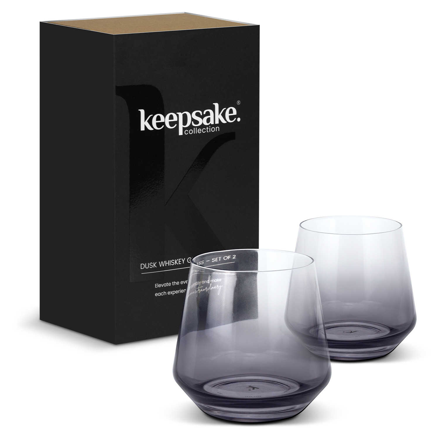 Promotional Keepsake Dusk Whiskey Glass - Set of 2