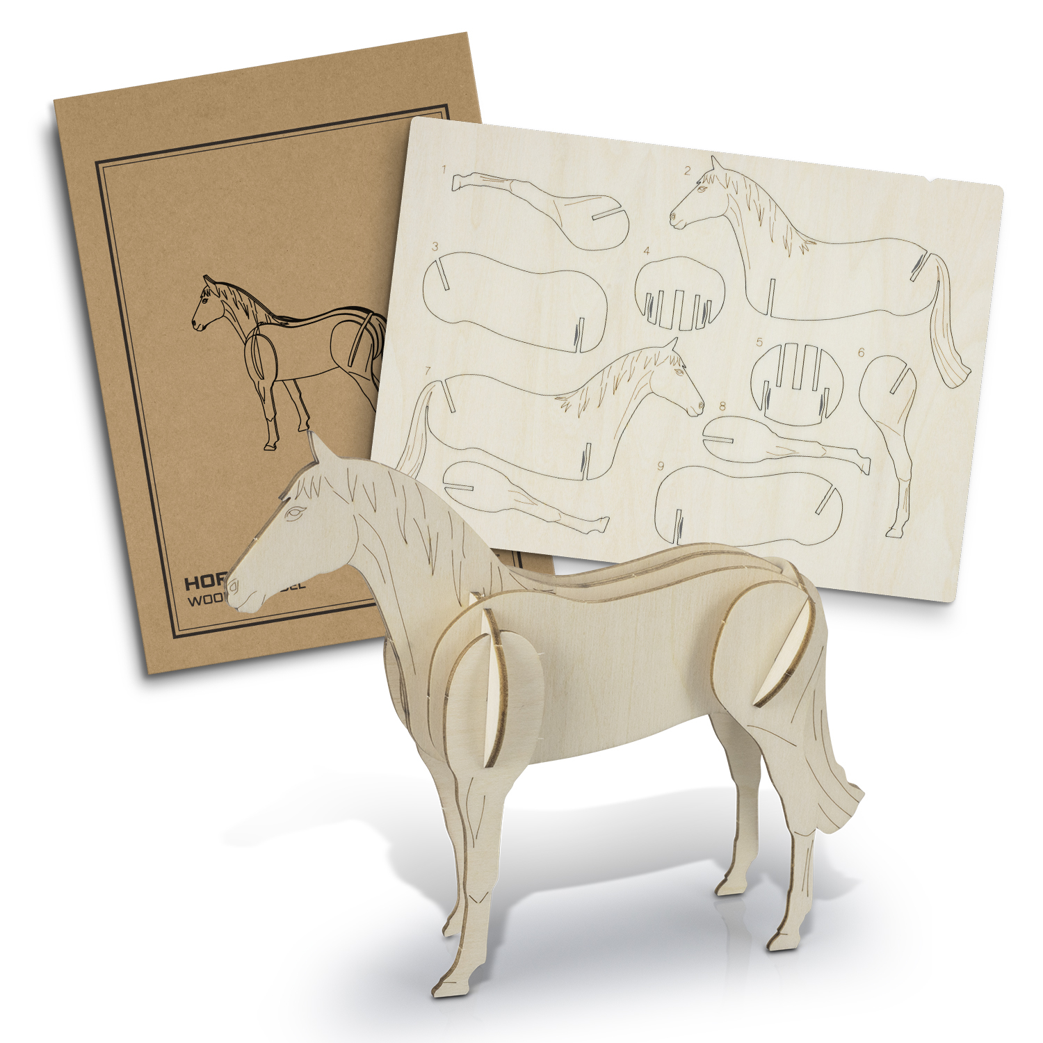 Promotional BRANDCRAFT Horse Wooden Model