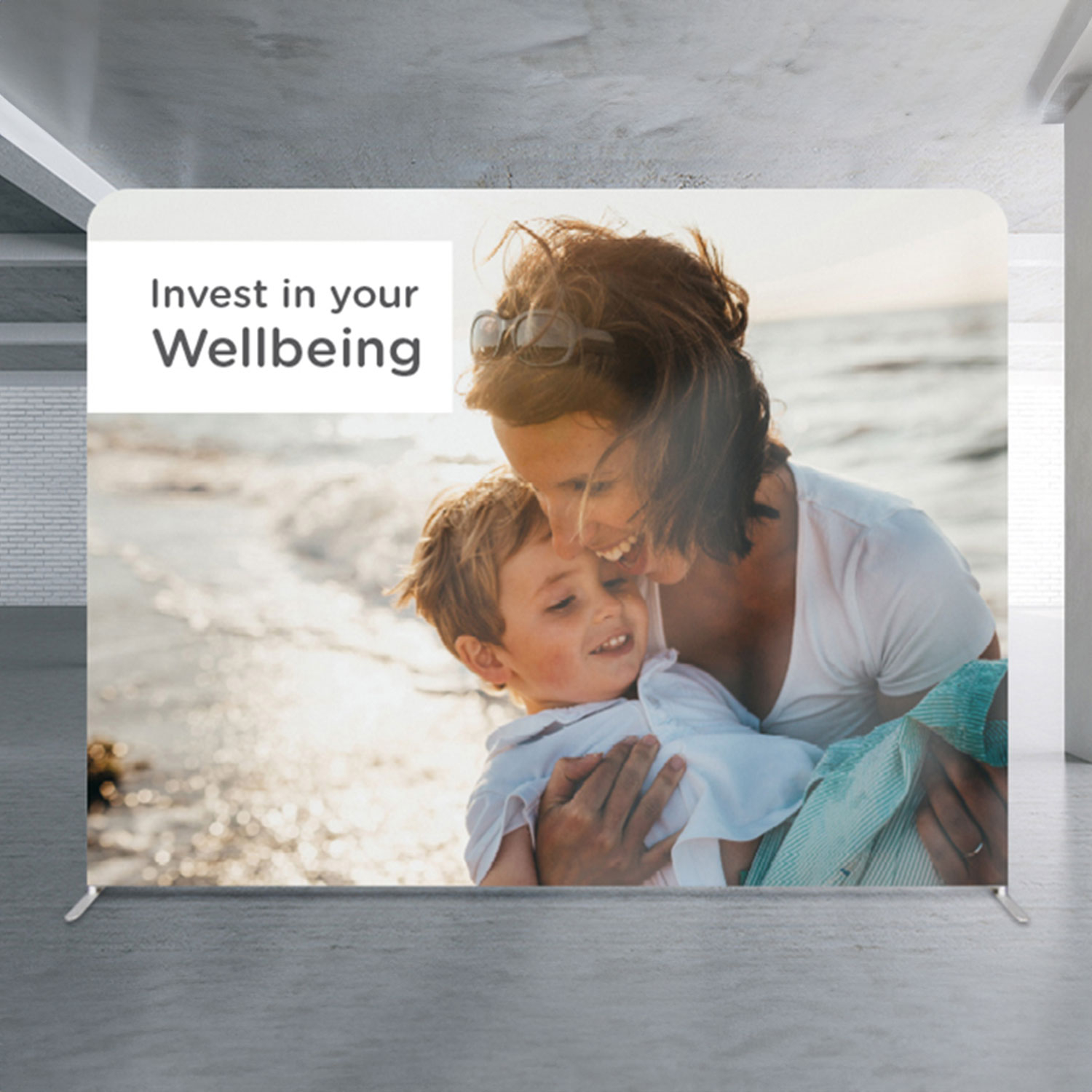 Promotional Straight Stretch Media Wall Medium