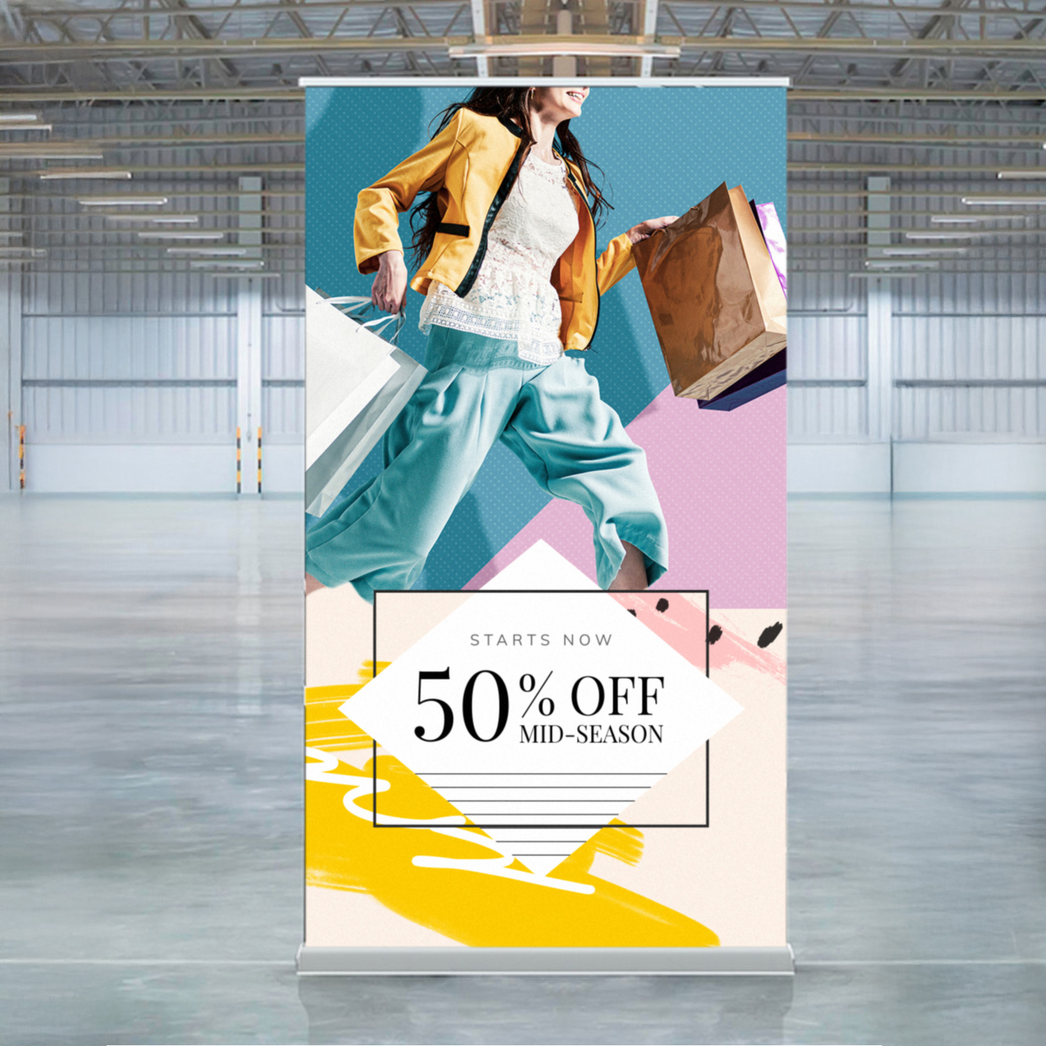 Promotional Luxury Pull Up Banner Wide