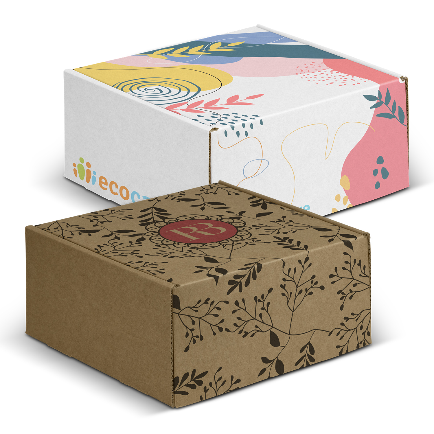 Promotional Die Cut Box with Locking Lid - 167x167x83mm