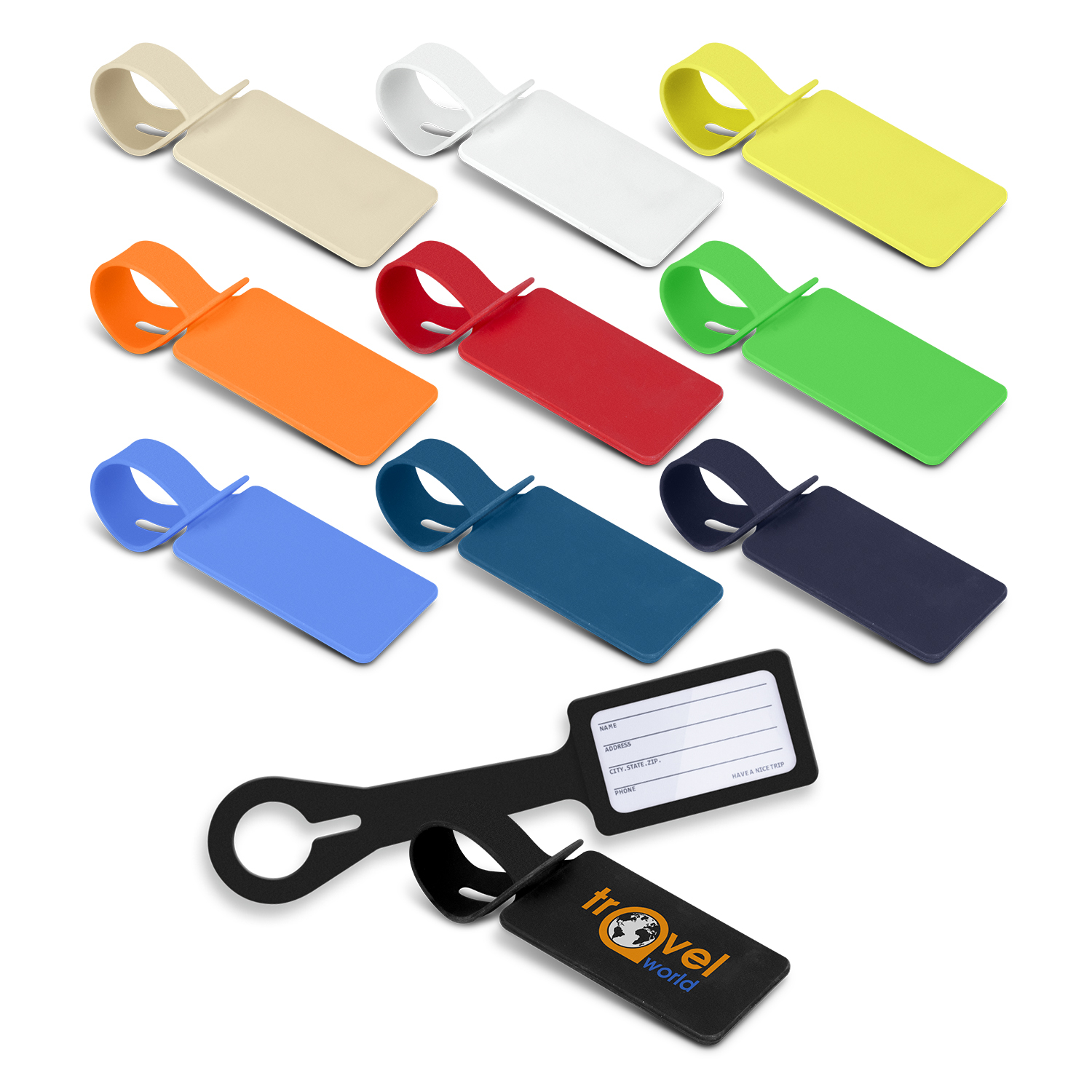 Promotional Silicone Luggage Tag